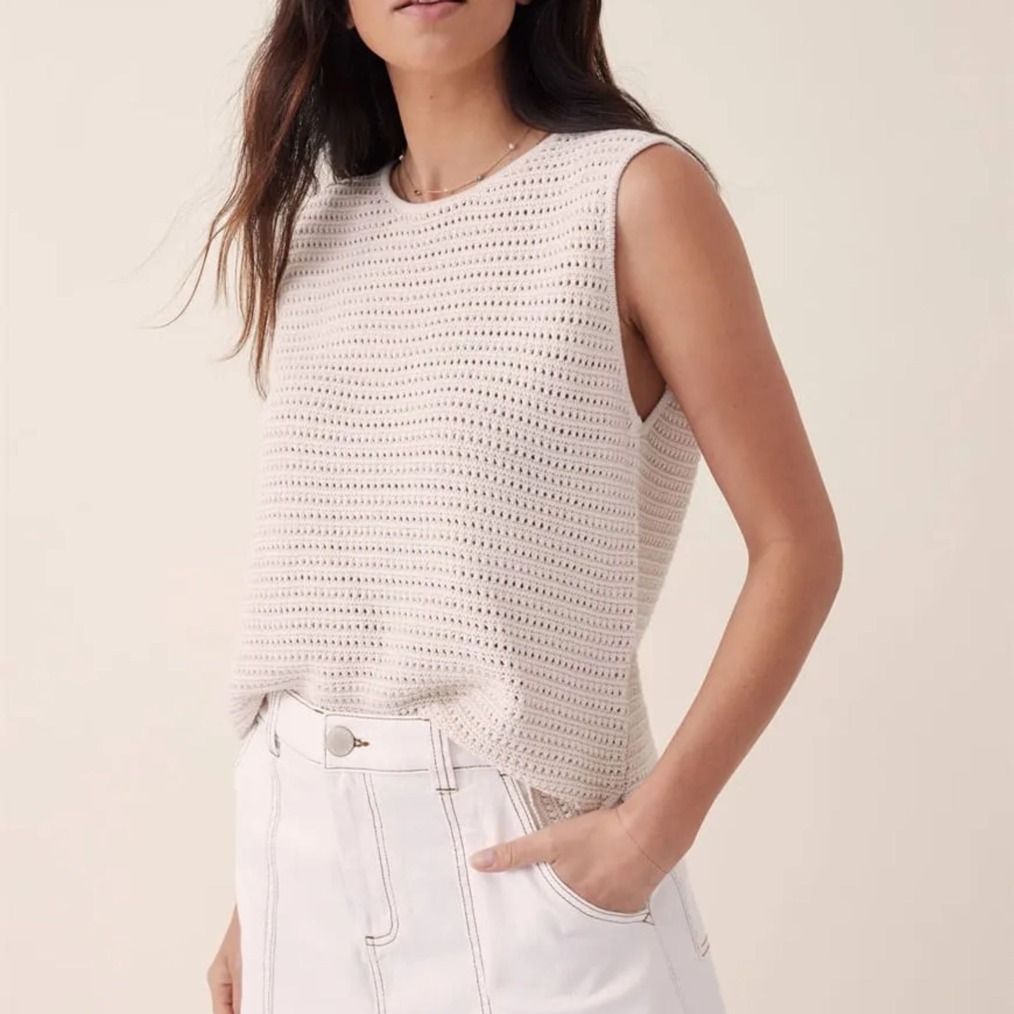 Margot Mesh Knit Tank