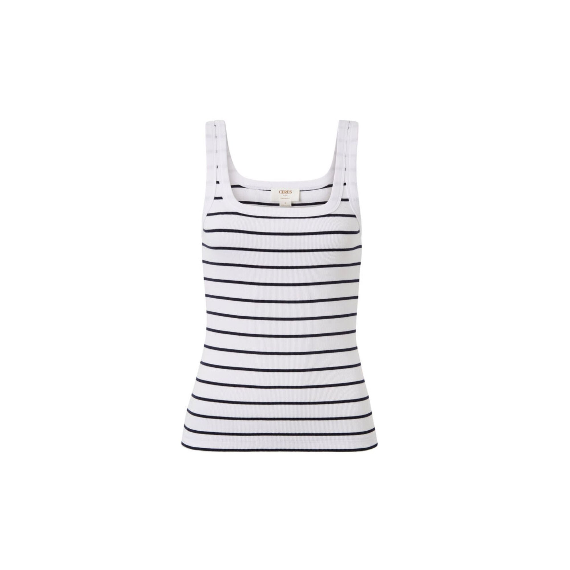 Zaeli Rib Square Neck Tank