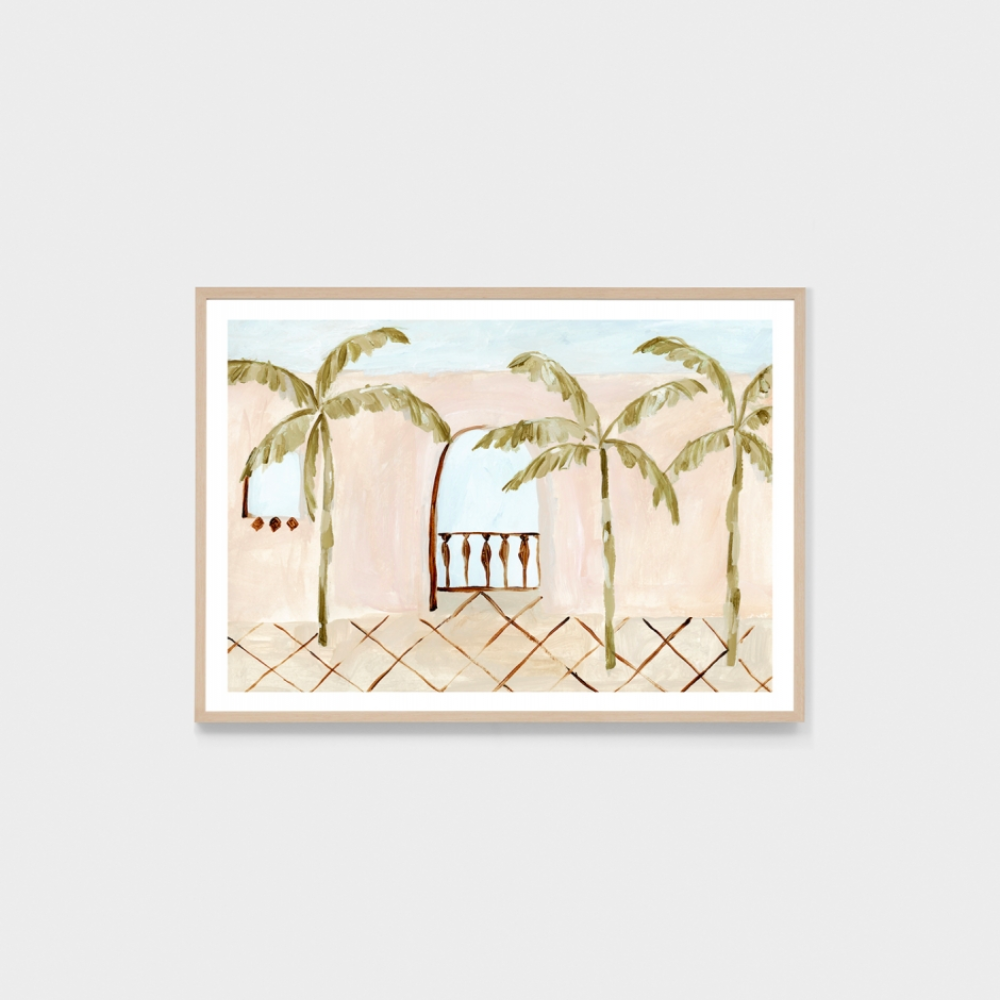 Palm Alfresco Framed Print