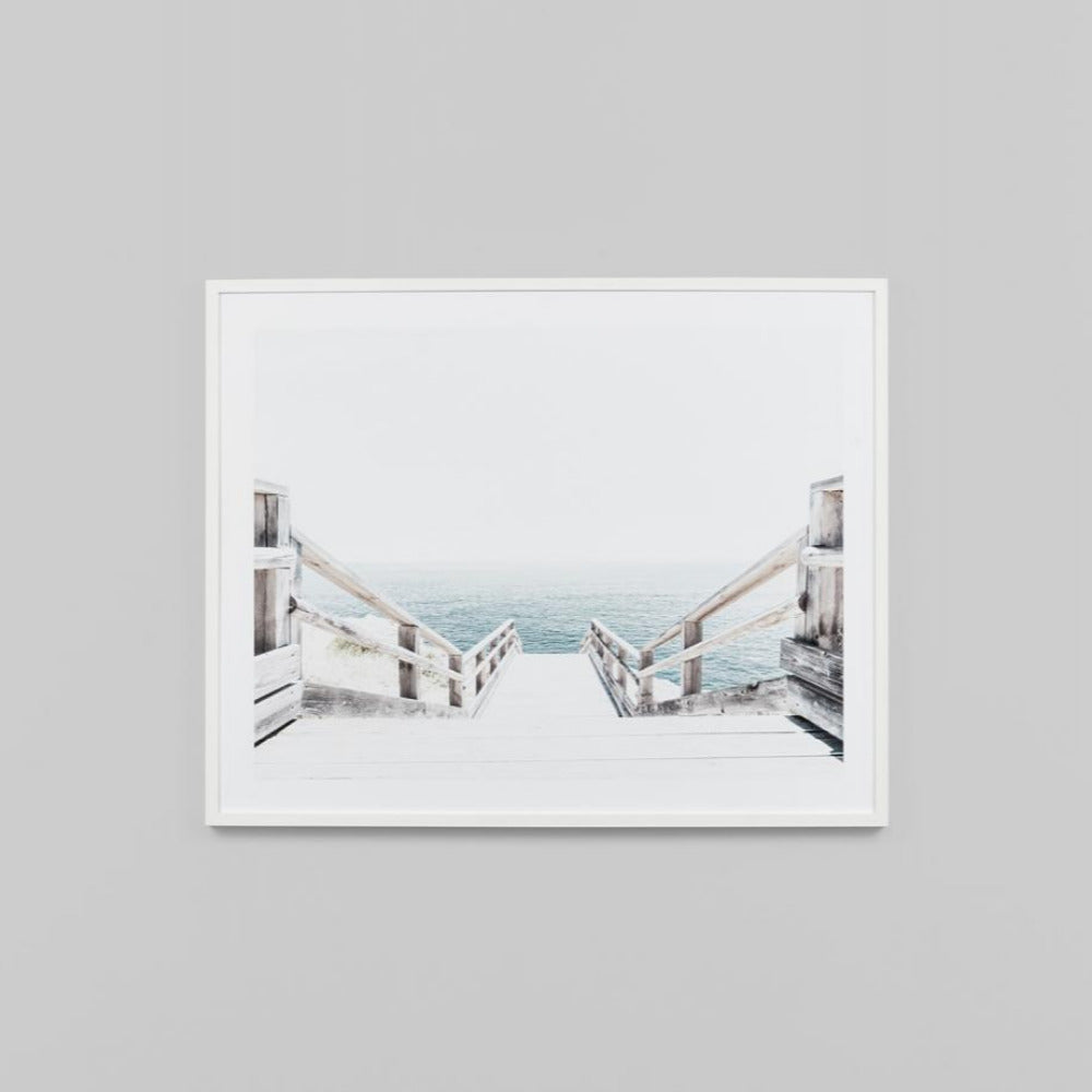 Seashore Steps Framed Print
