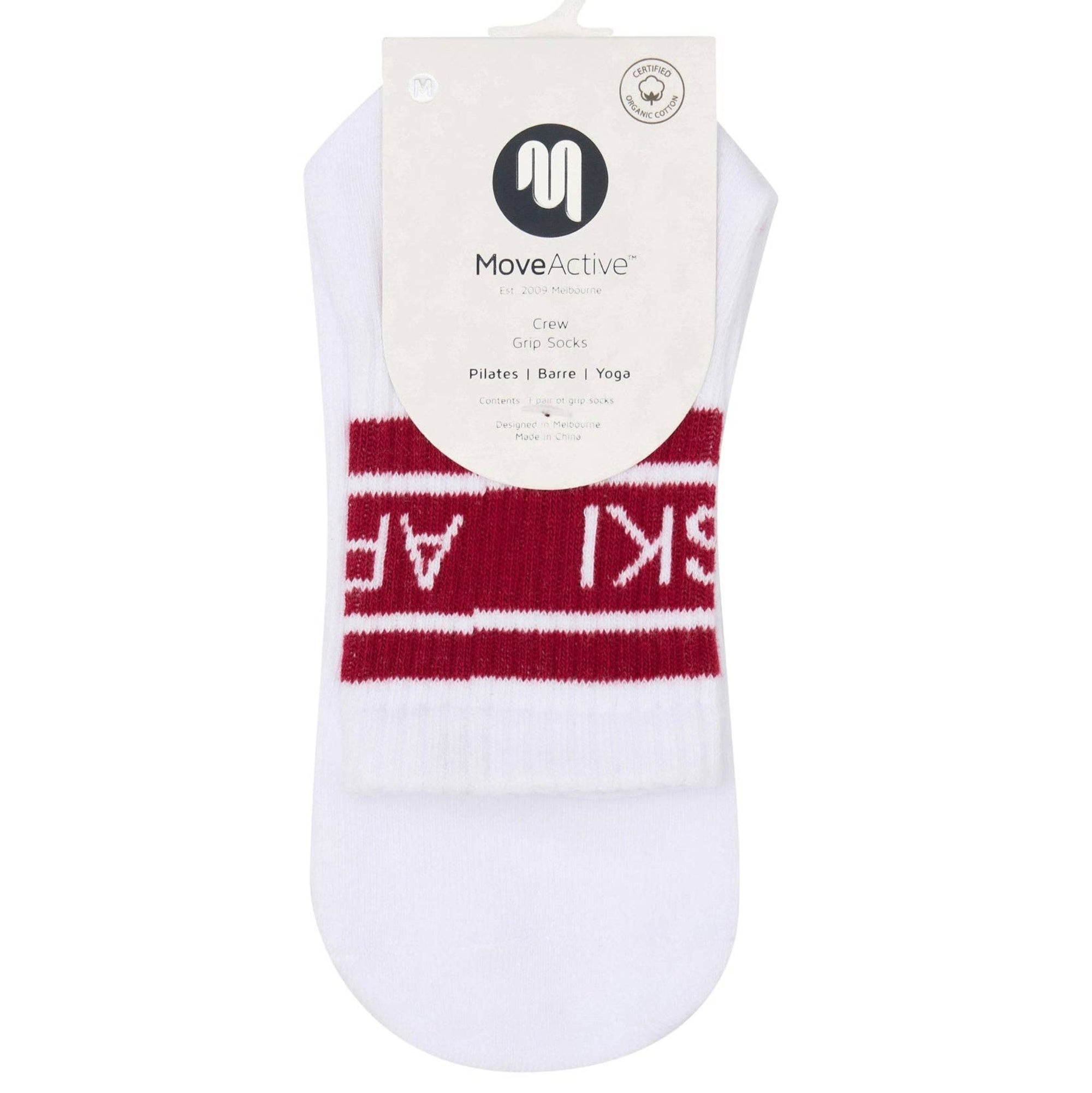 Crew Non Slip Grip Socks - Après Ski Stripe