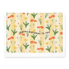 Greeting Card Happy Birthday Flower Garden