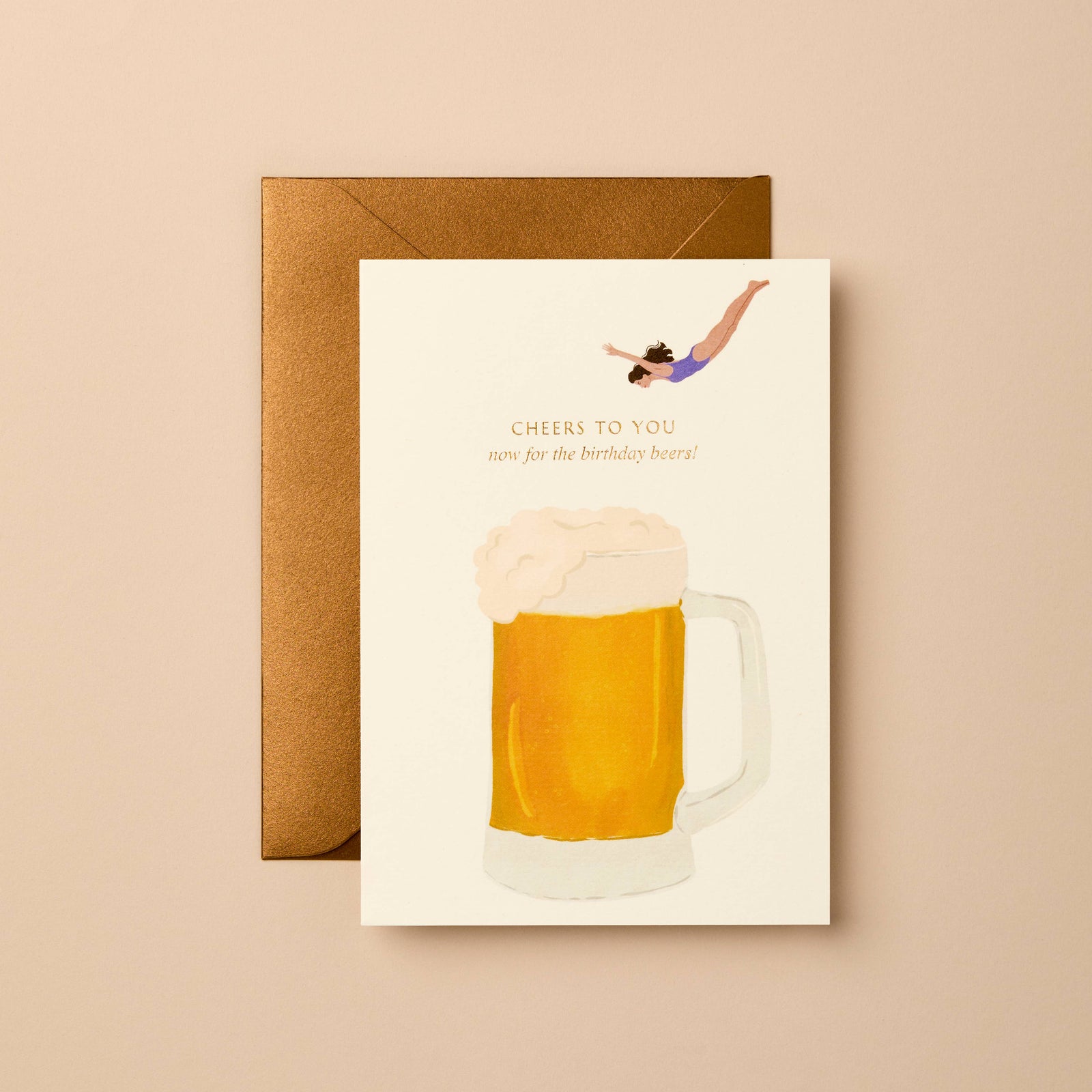Eco-Friendly Birthday Card | Gold Foil
