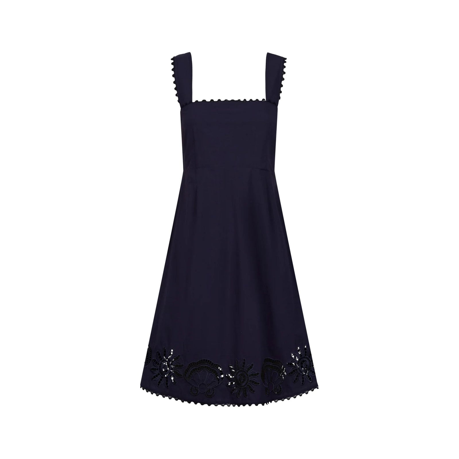 Larissa Broderie Dress - Navy