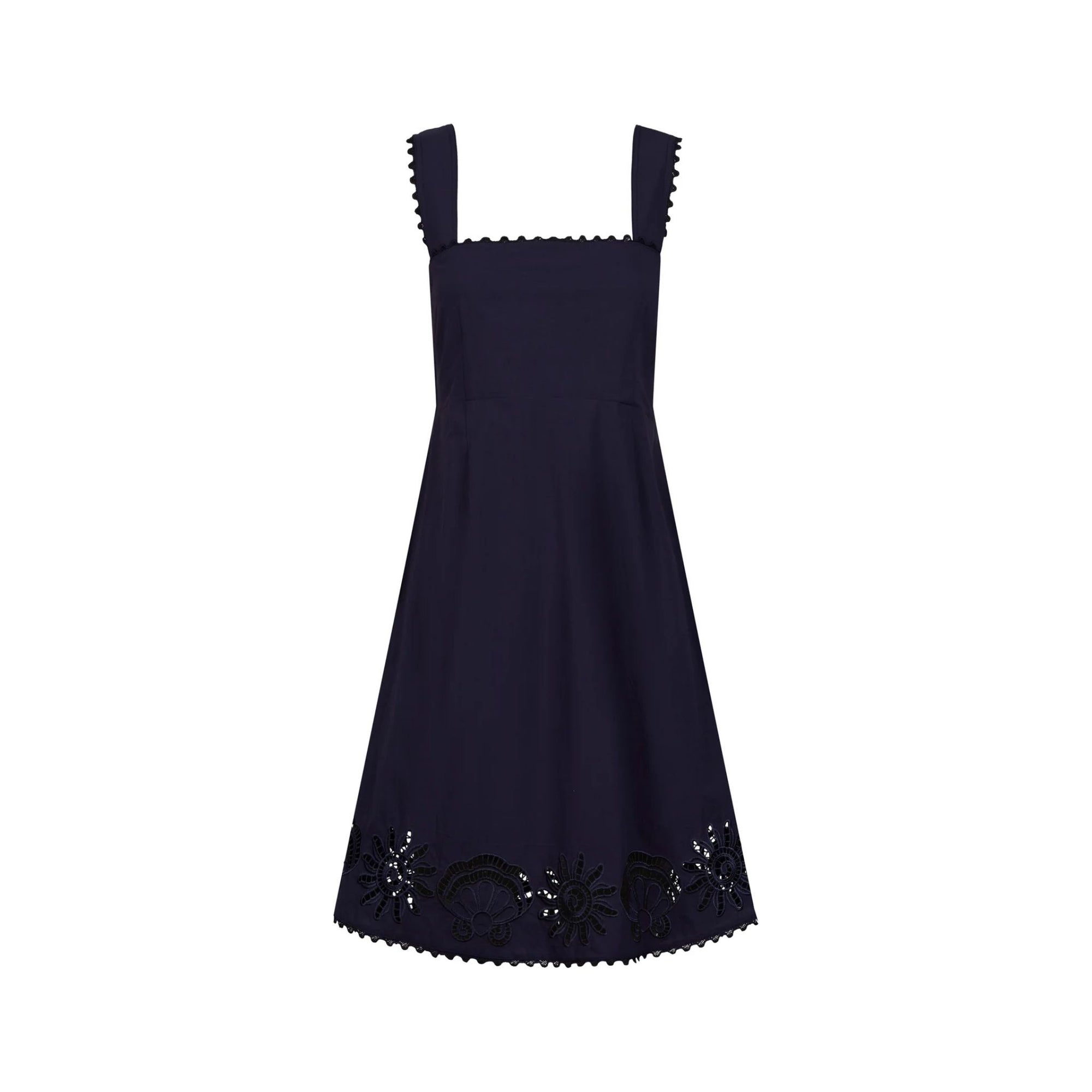 Larissa Broderie Dress - Navy