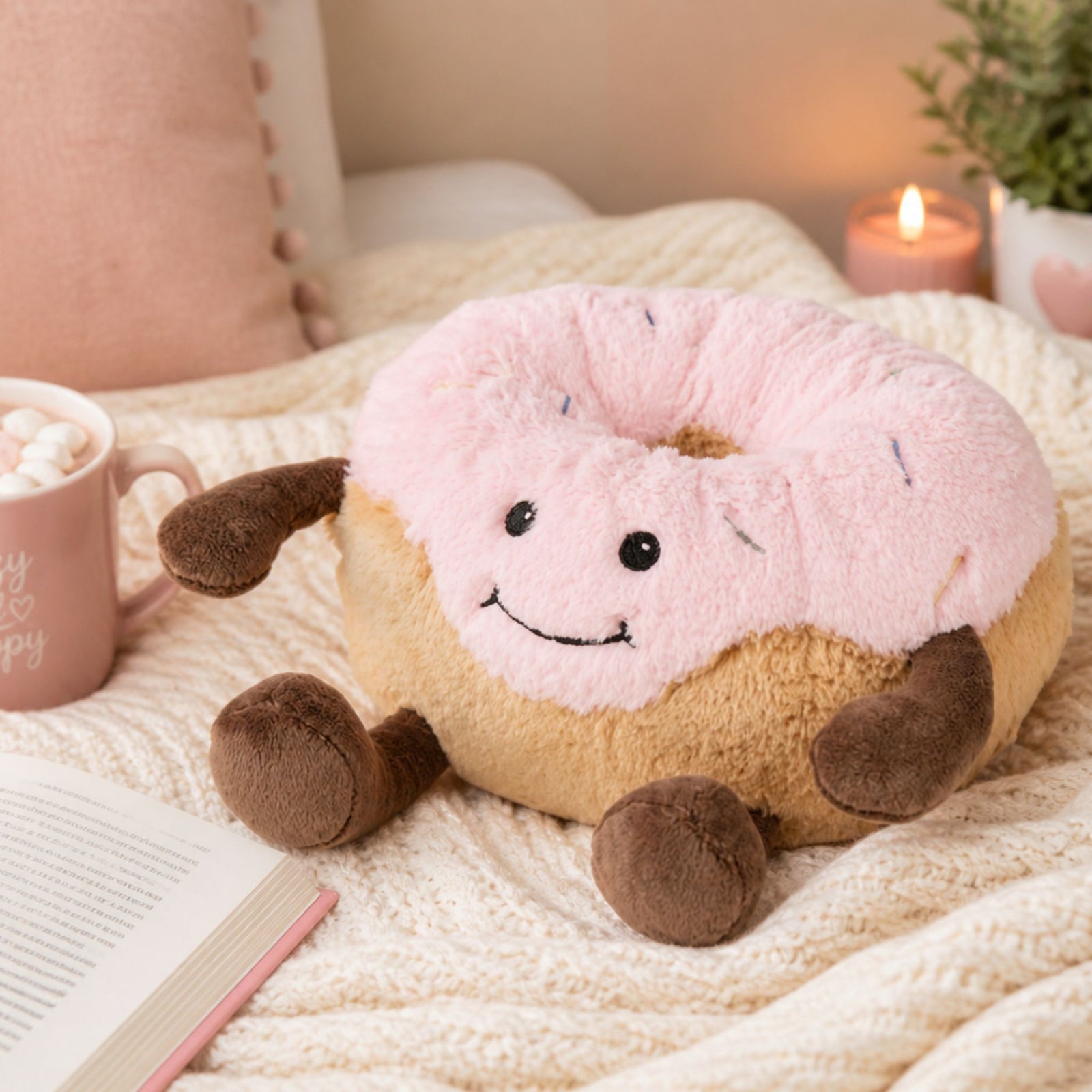 Warmies Pink Donut Plush Heatpack