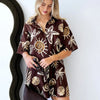 Mermaid Palm Shirt Dress
