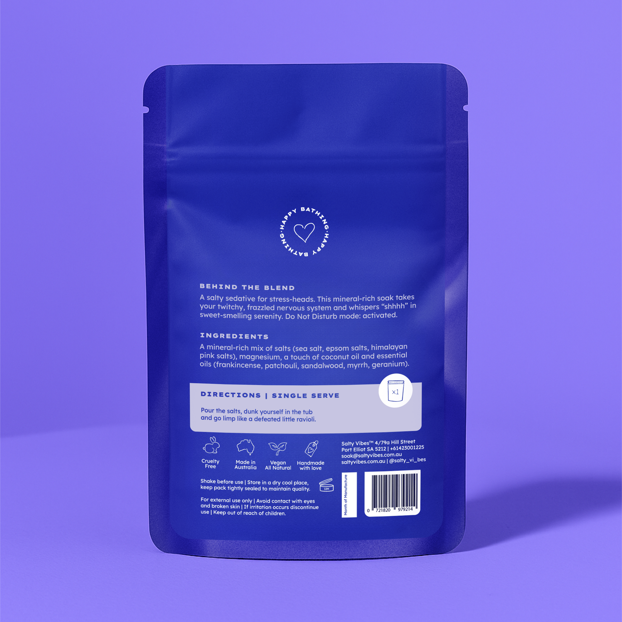 Salty Vibes Bath Salts Chill
