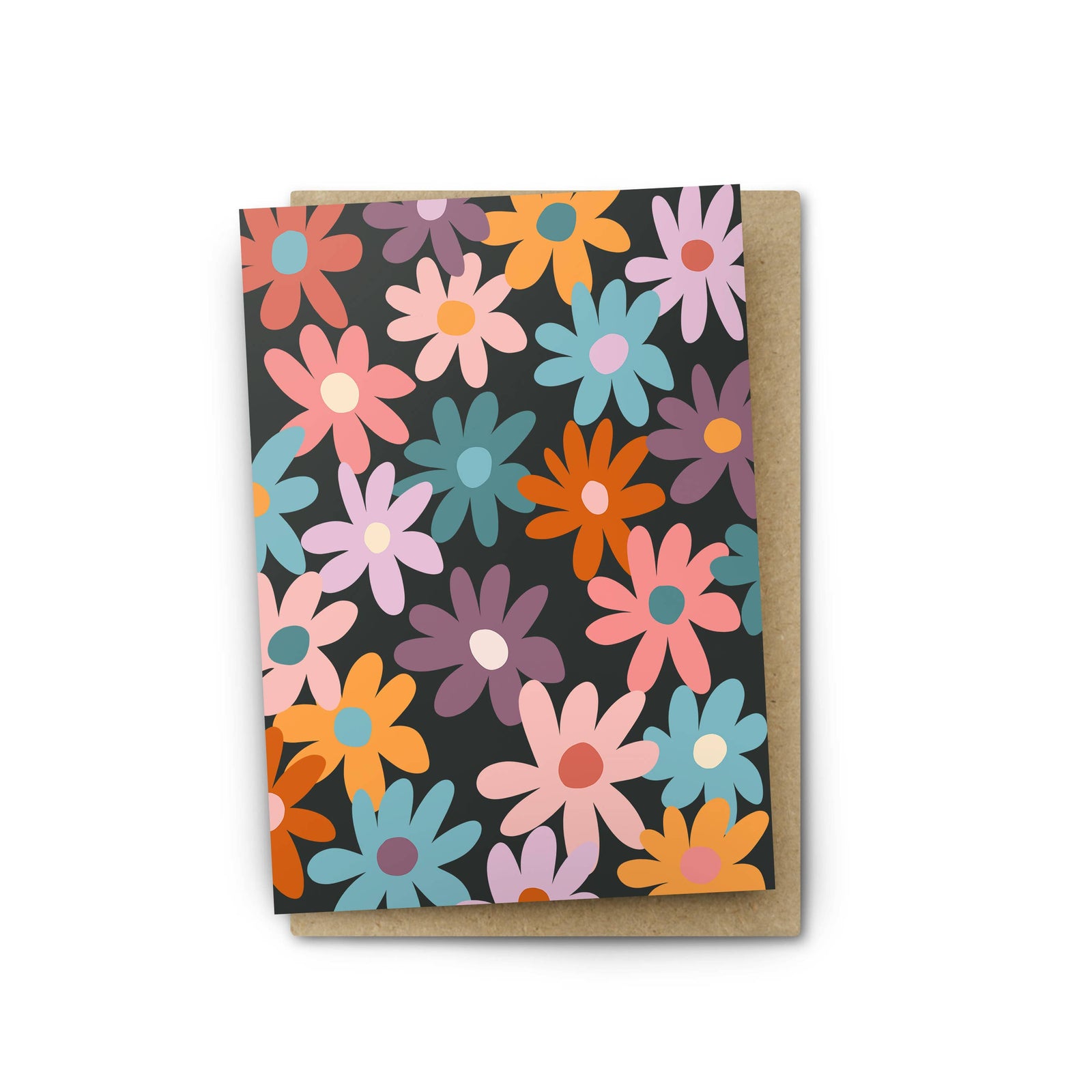 Greeting Card Colourful Flower