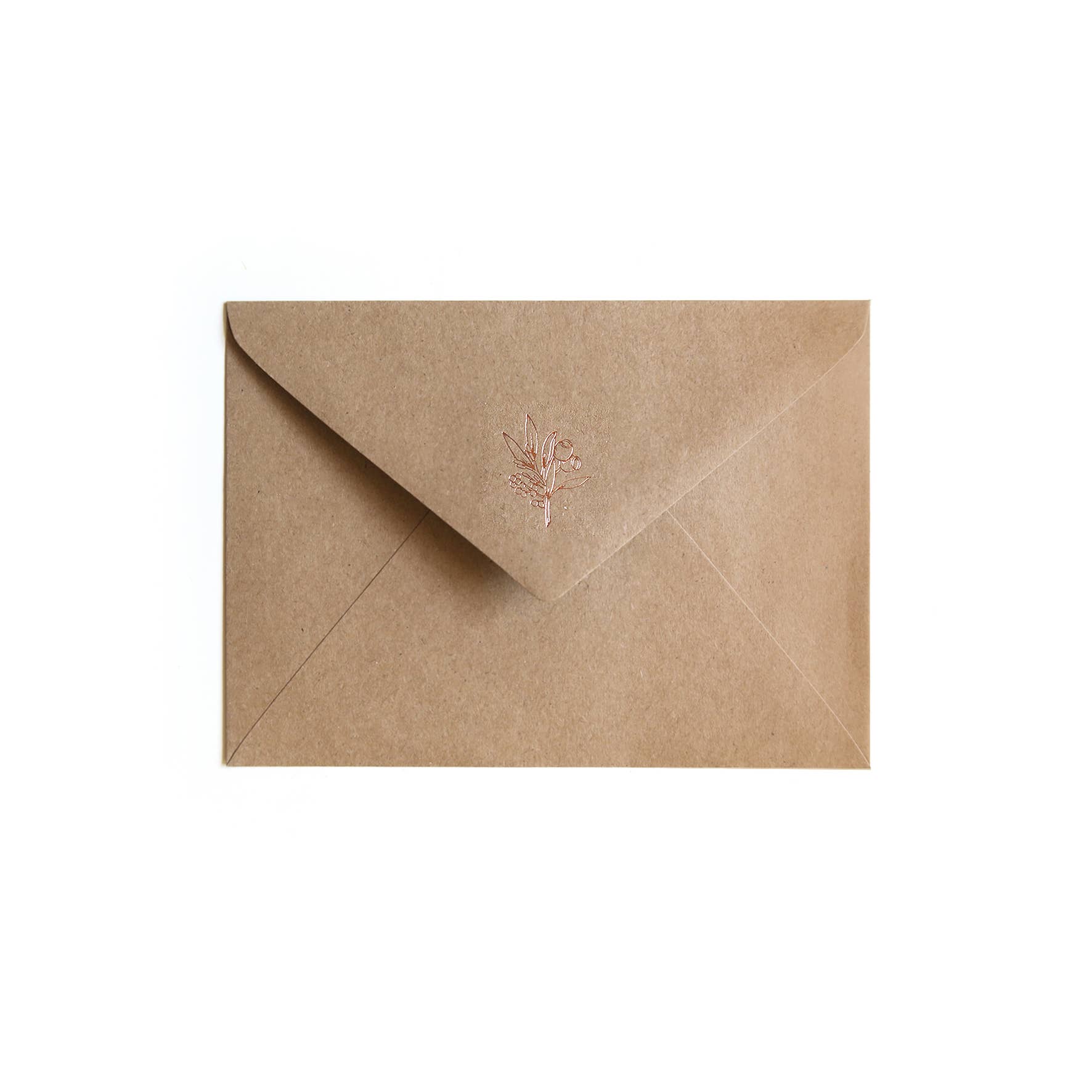 Greeting Card Florist Bouquet in Brown