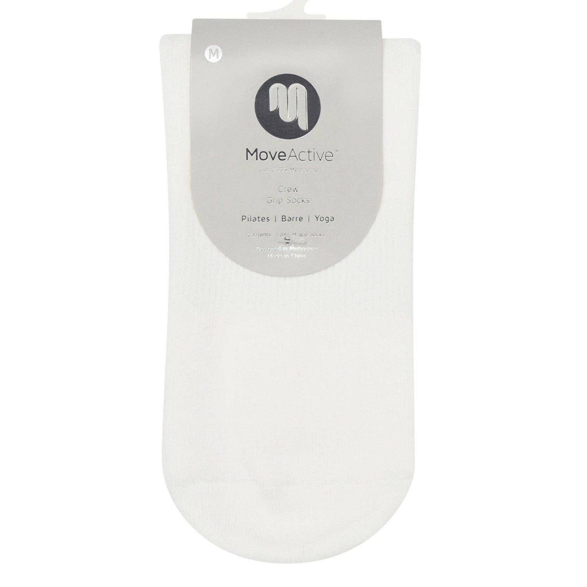 Men&#39;s Crew Non Slip Grip Socks - Nordic Stripe Medium