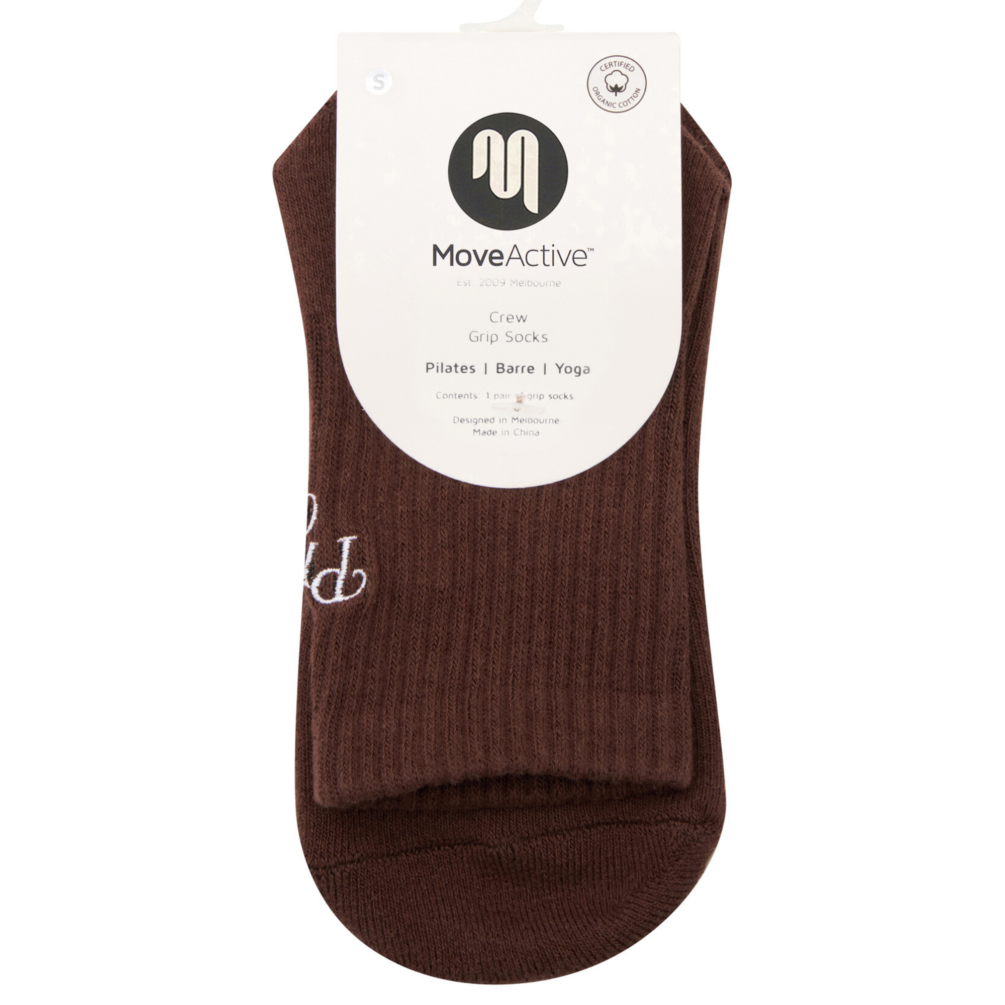 Crew Non Slip Grip Socks - Pilates Club