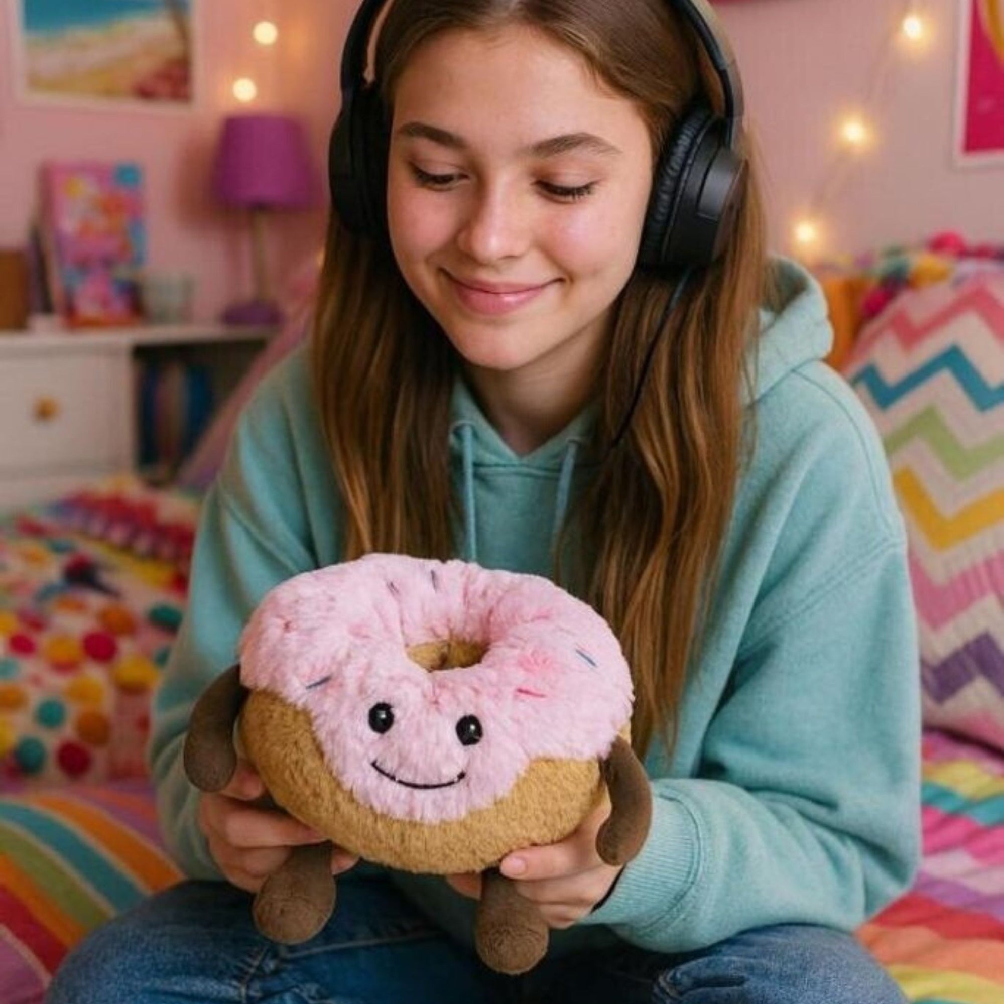 Warmies Pink Donut Plush Heatpack