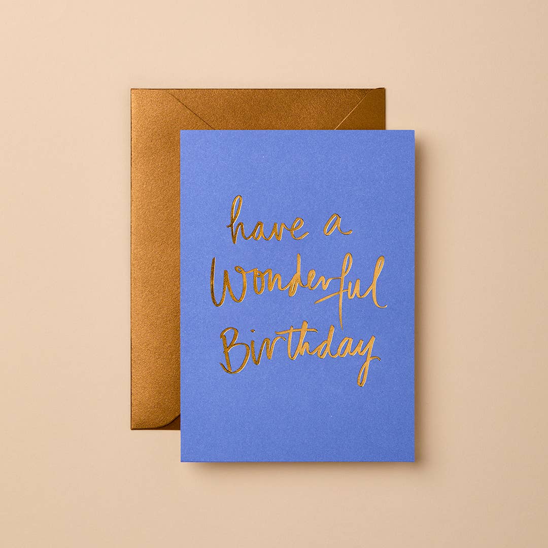 Greeting Card Have a Wonderful Birthday