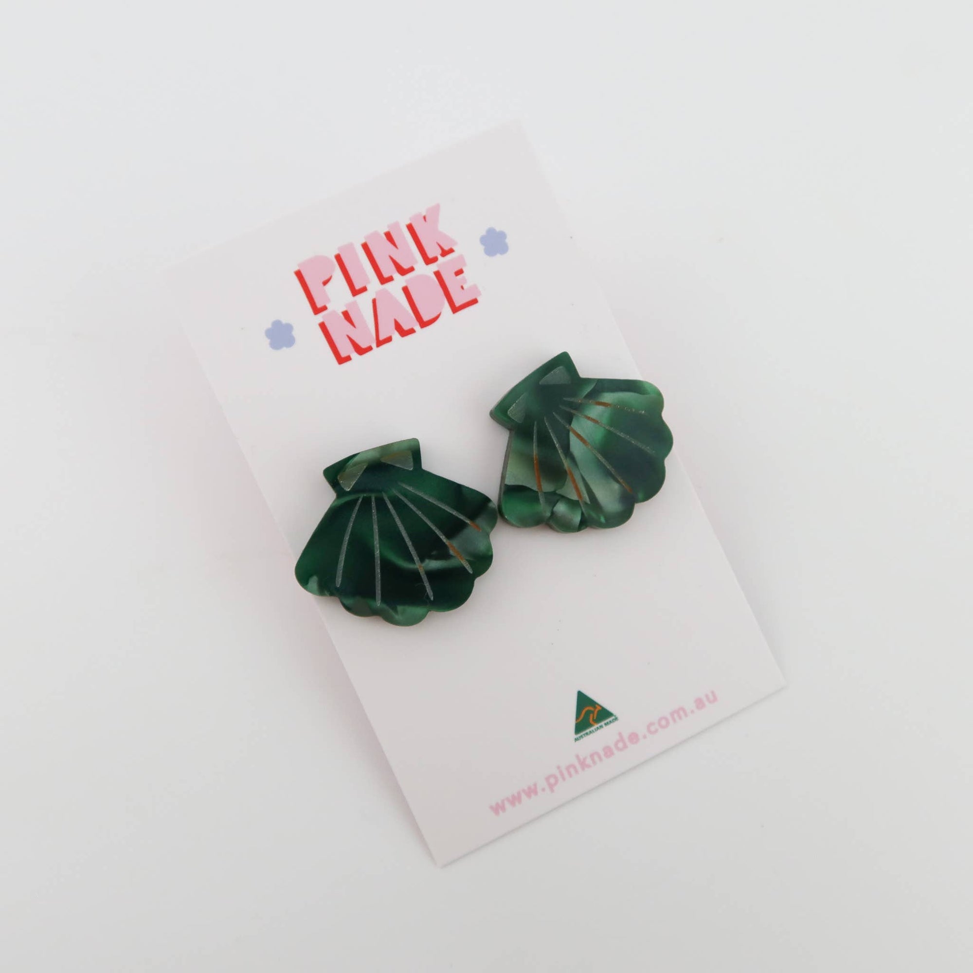 Shell Statement Stud Earrings