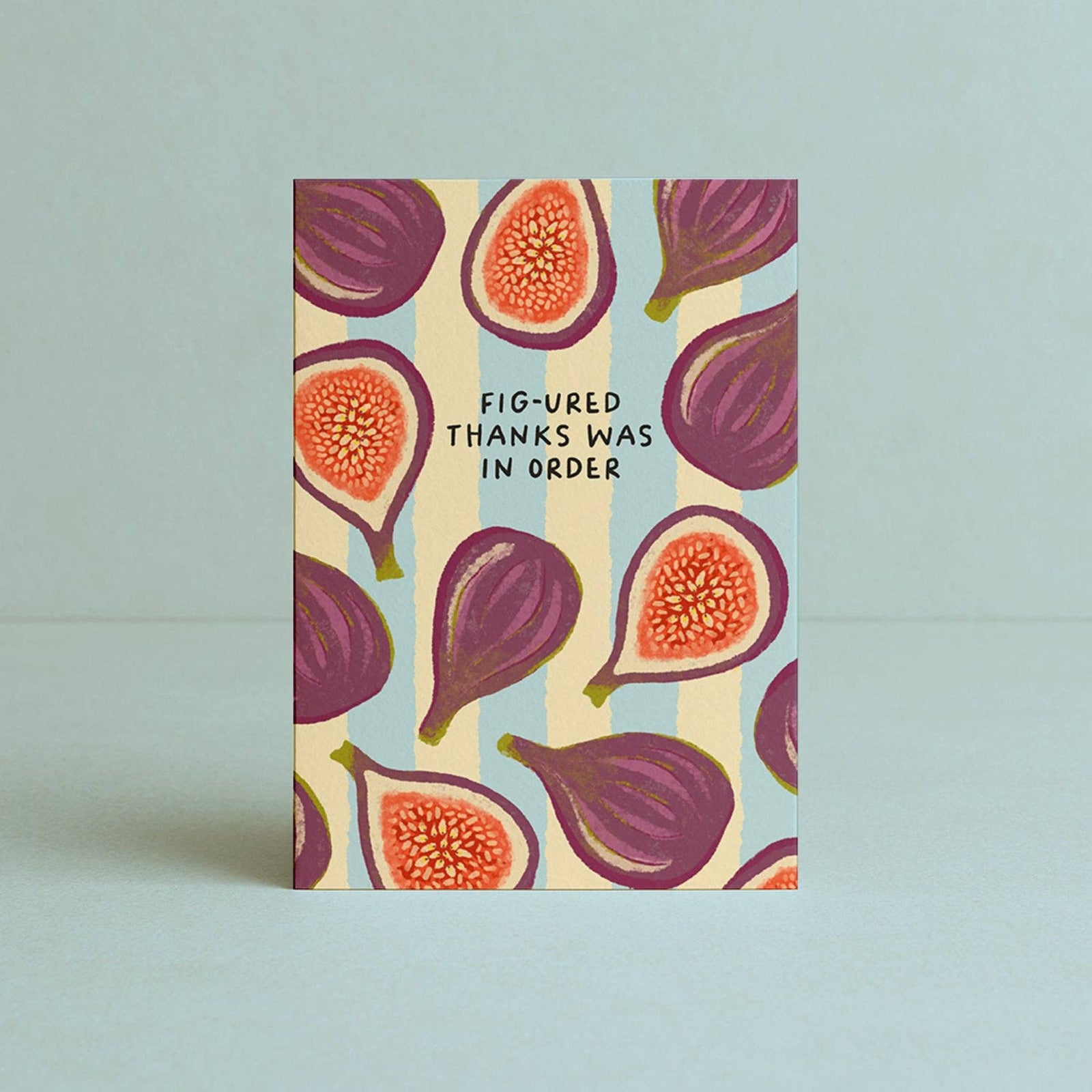 Greeting Card Fig-ured Thank You