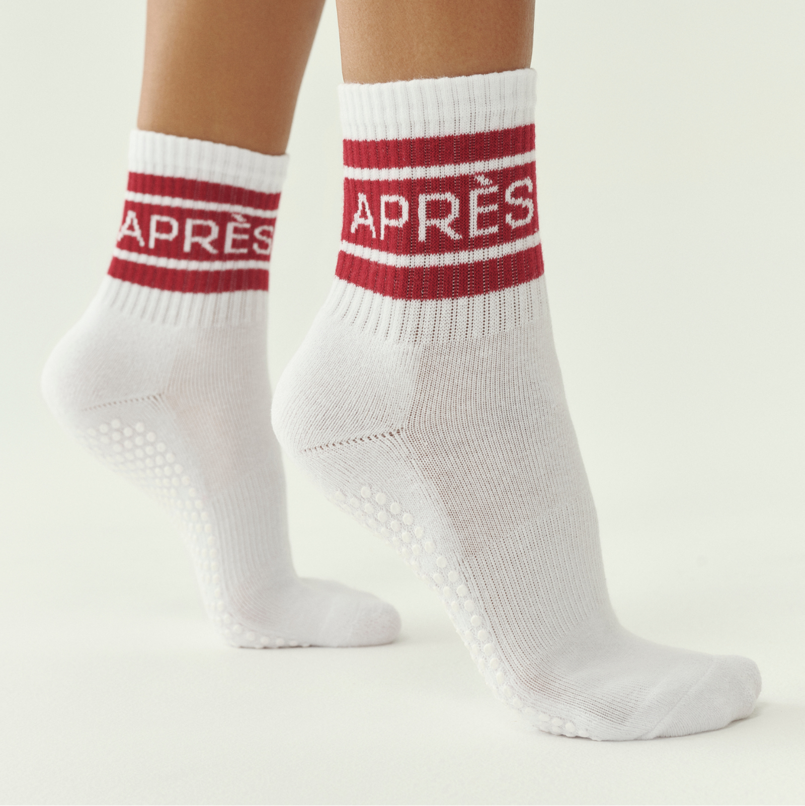 Crew Non Slip Grip Socks - Après Ski Stripe