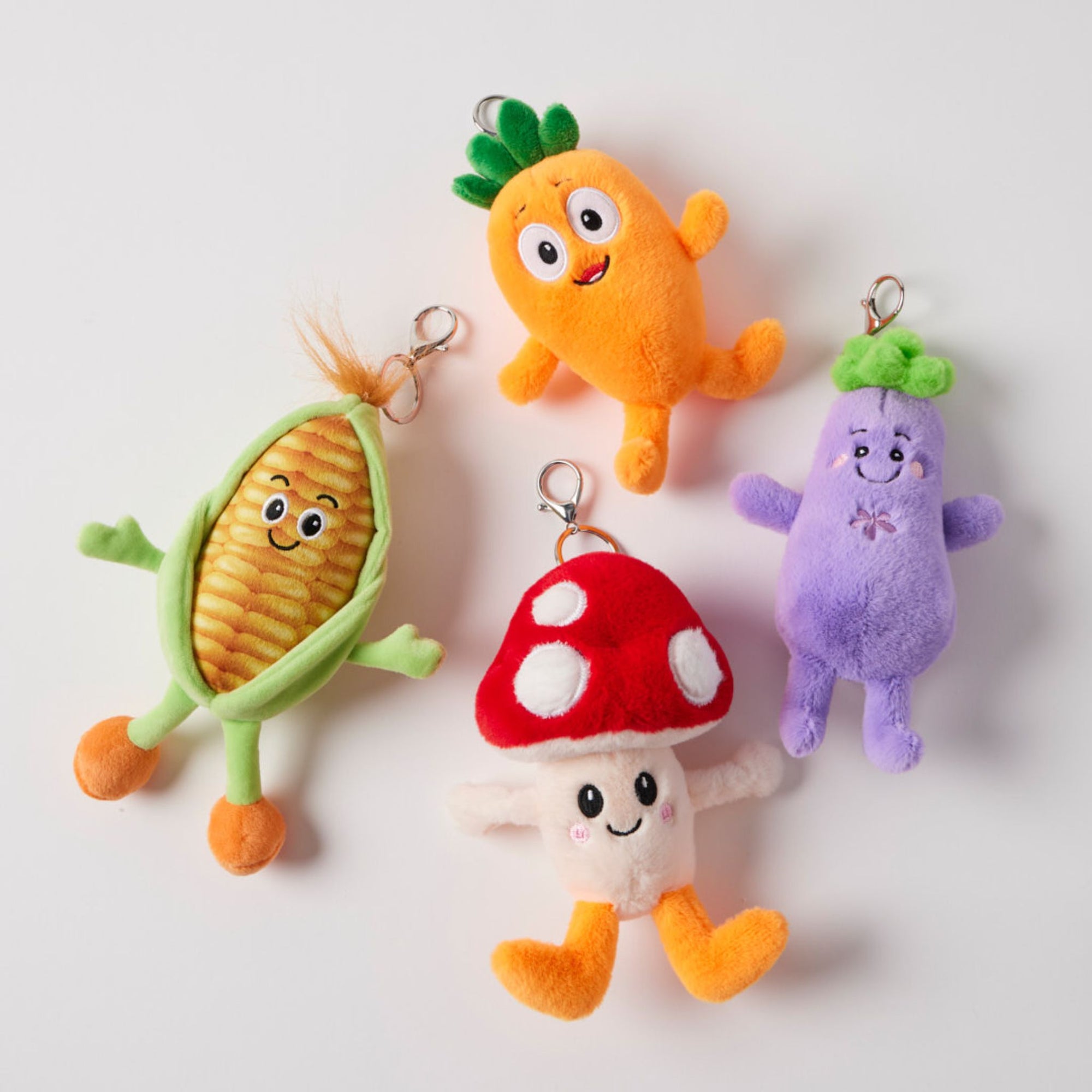 Munchettes Plush Veggie Keychain