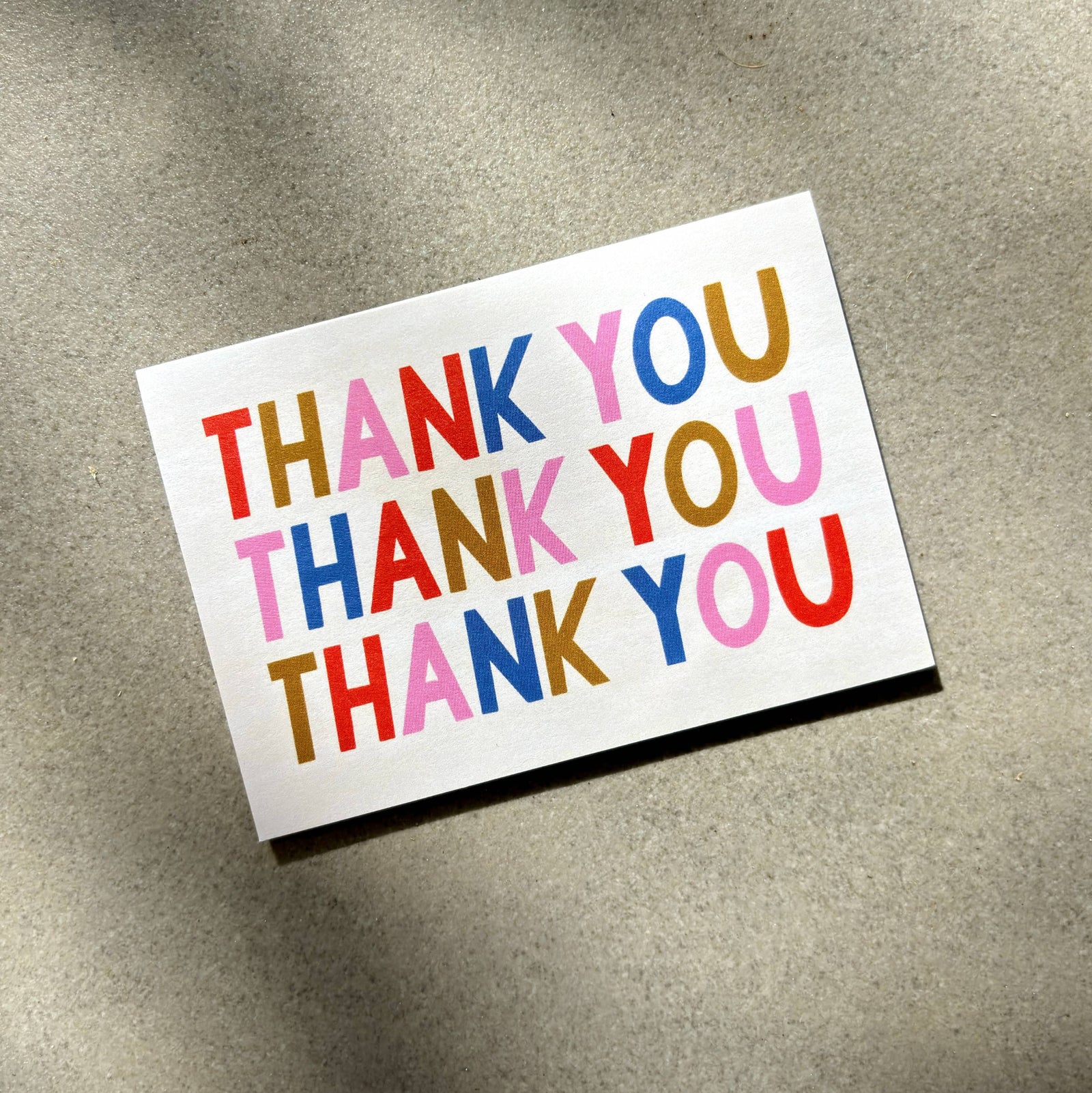 Thank You Bold Mini Card - Thanks