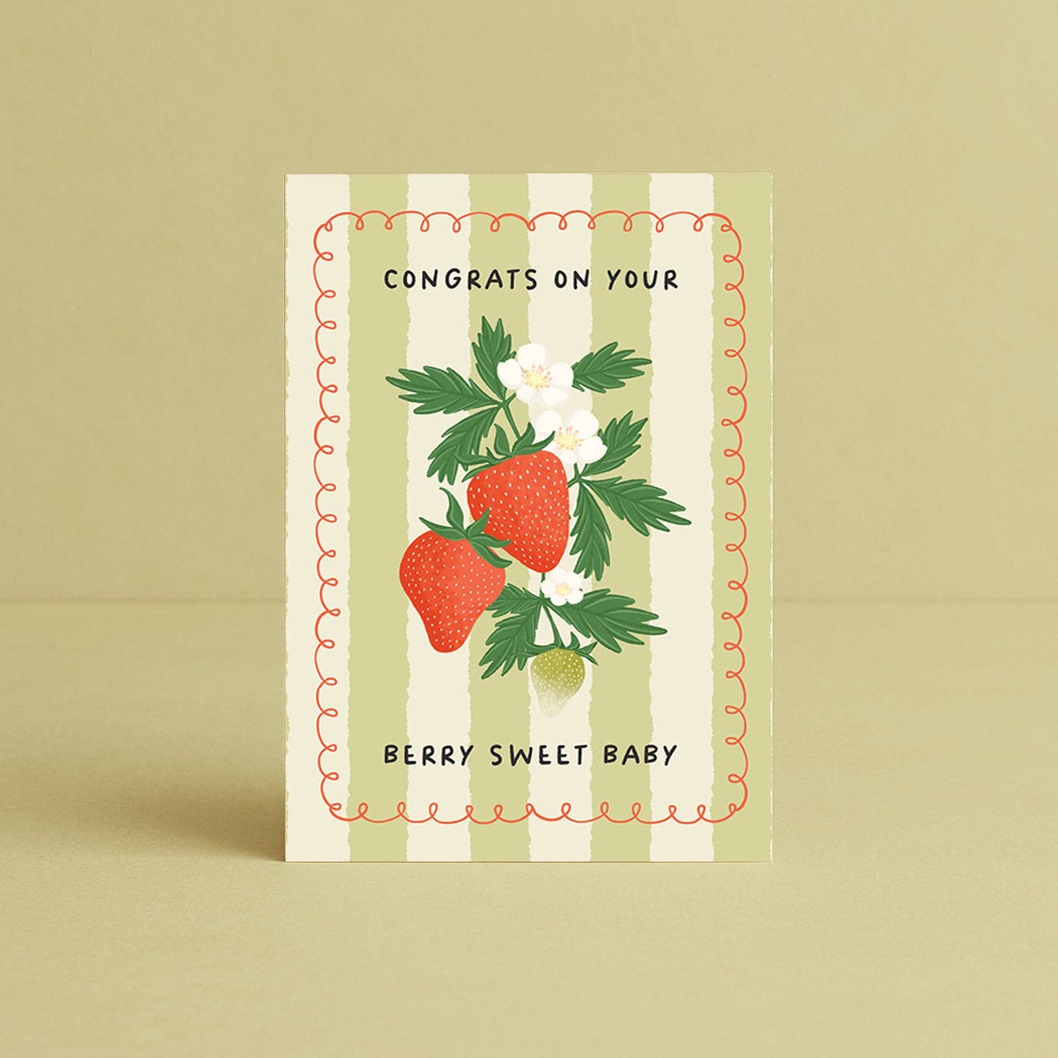 Greeting Card Berry Sweet Baby