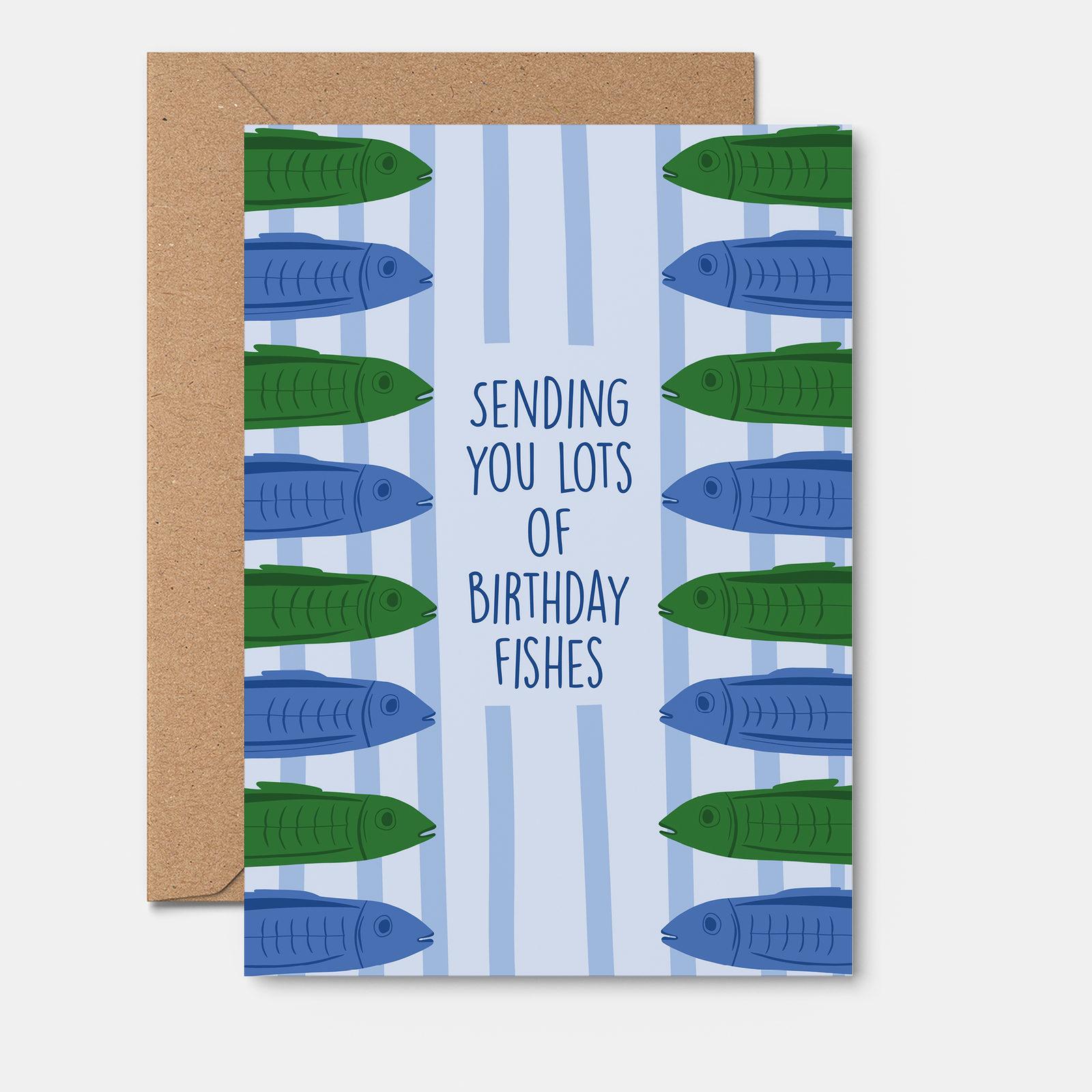 Greeting Card Birthday Fishes
