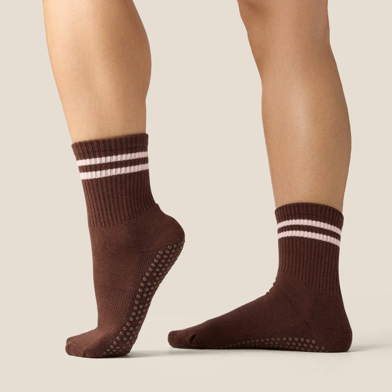 Crew Grip Socks Sporty Stripe Espresso