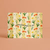Greeting Card Happy Birthday Flower Garden