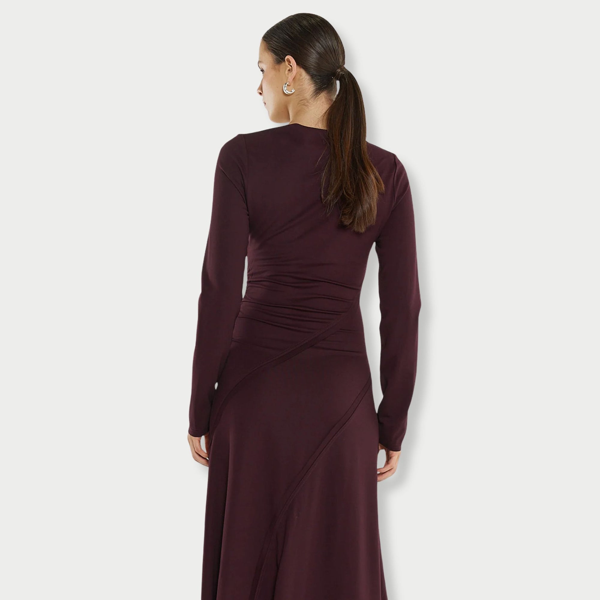 Jade Seamed Jersey Dress