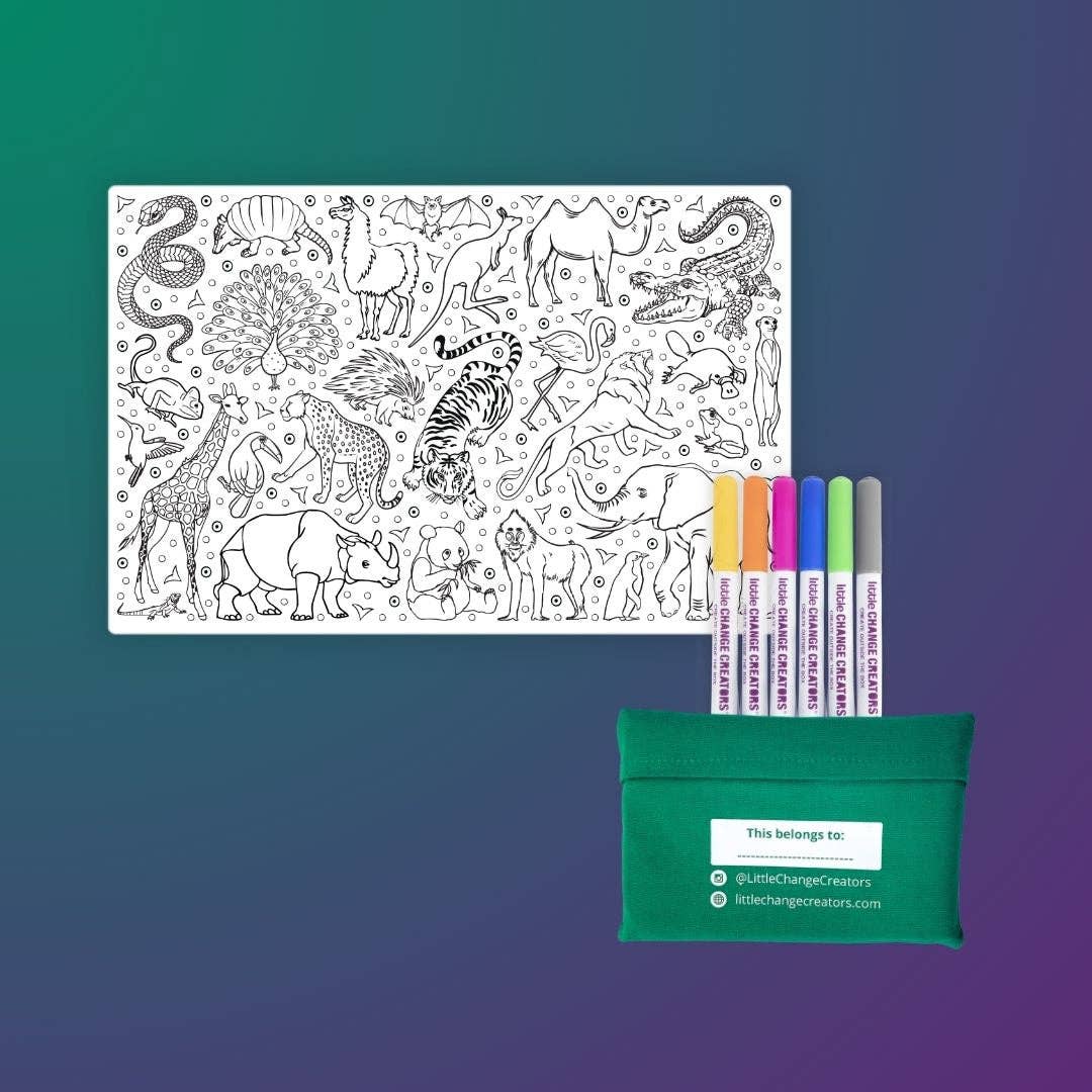 Pocket Colouring Set Wild