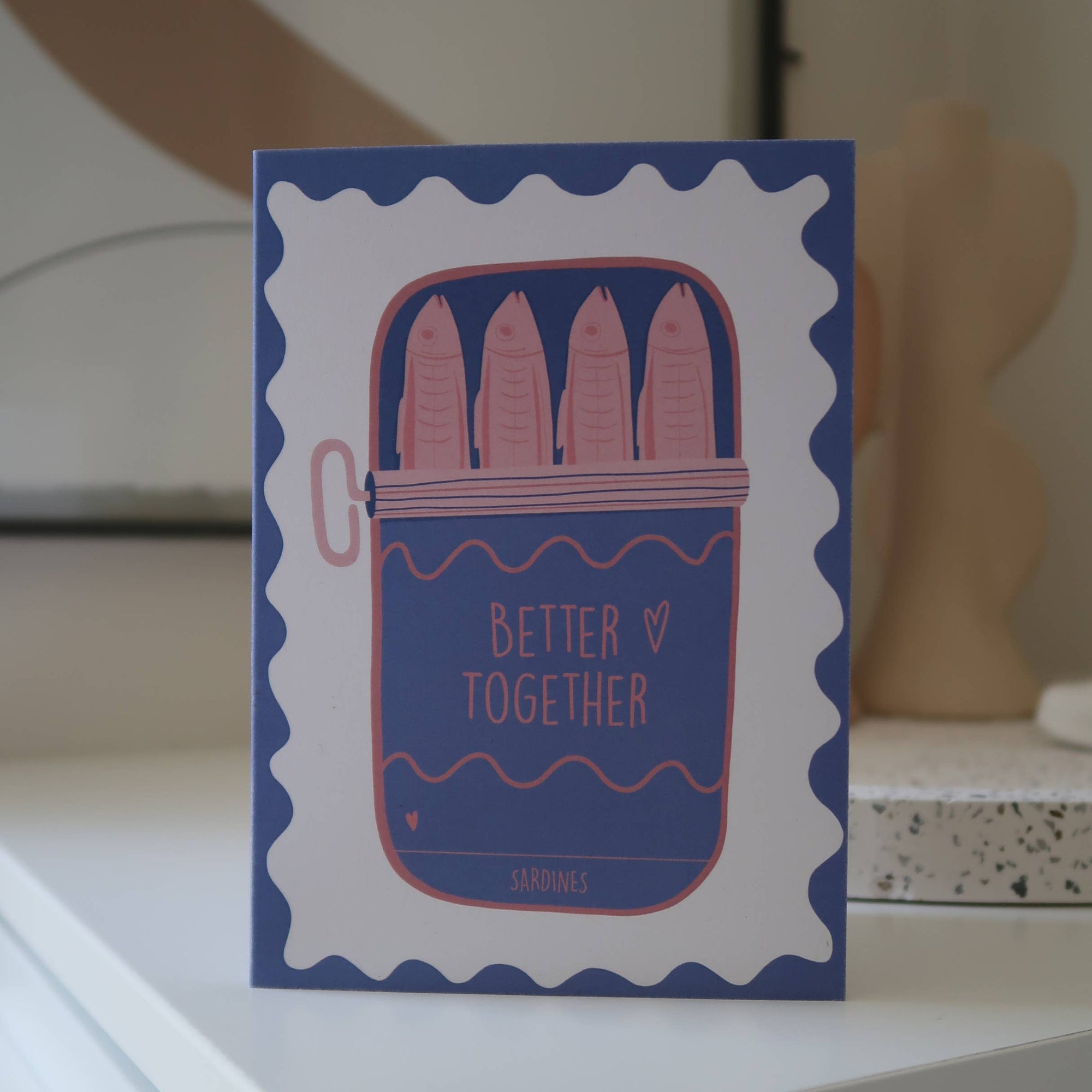 Greeting Card Better Together Sardines