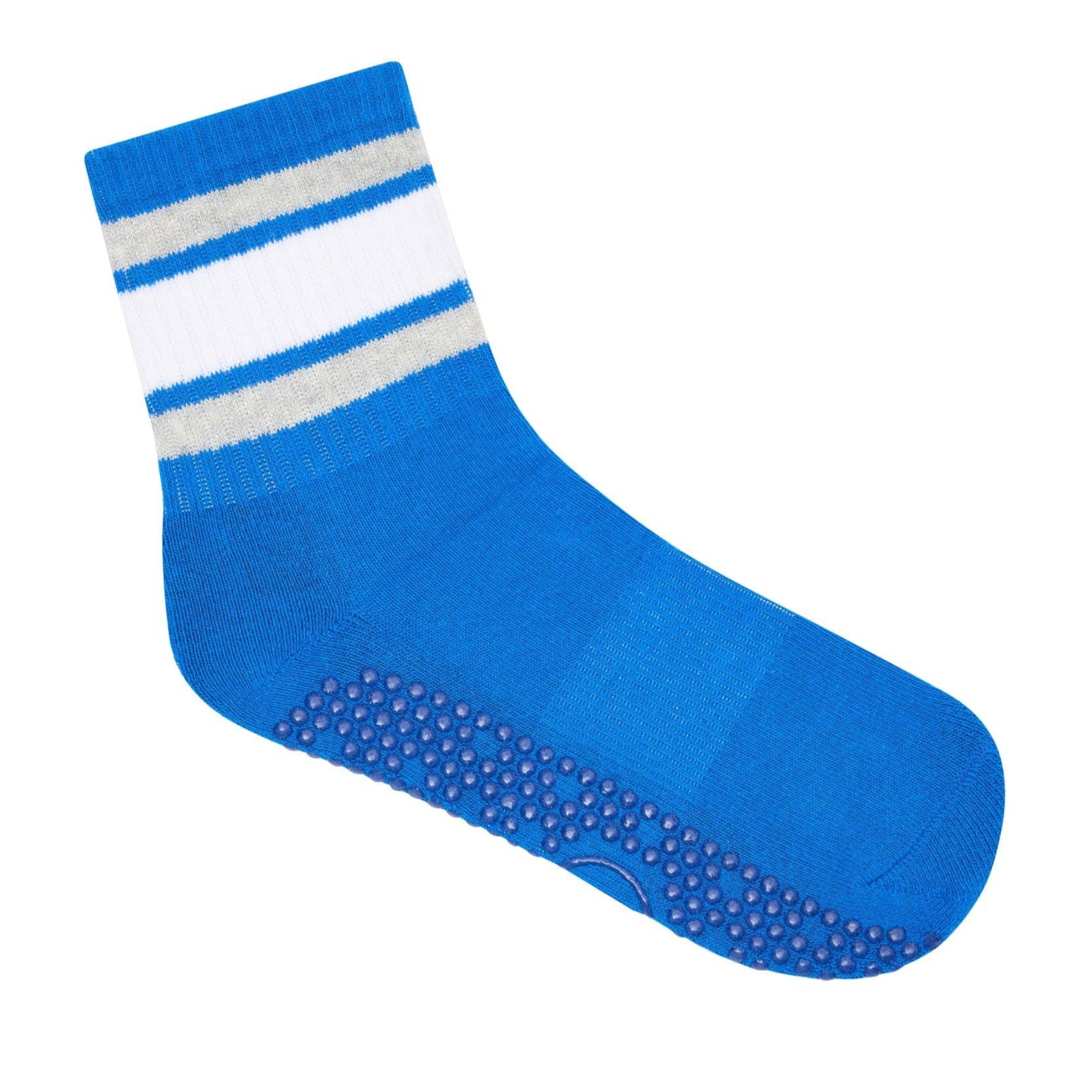 Crew Non Slip Grip Socks - Electric Dreams Stripe
