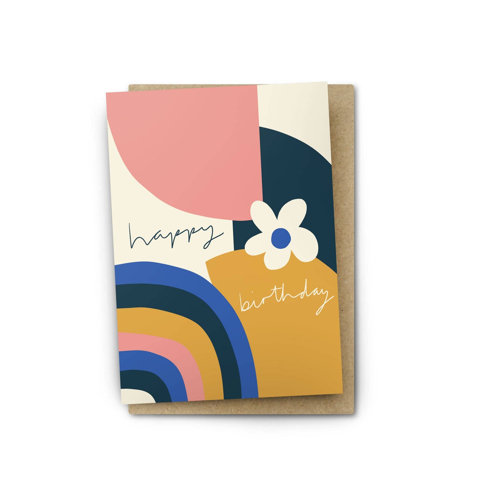 Greeting Card Colourful Rainbow