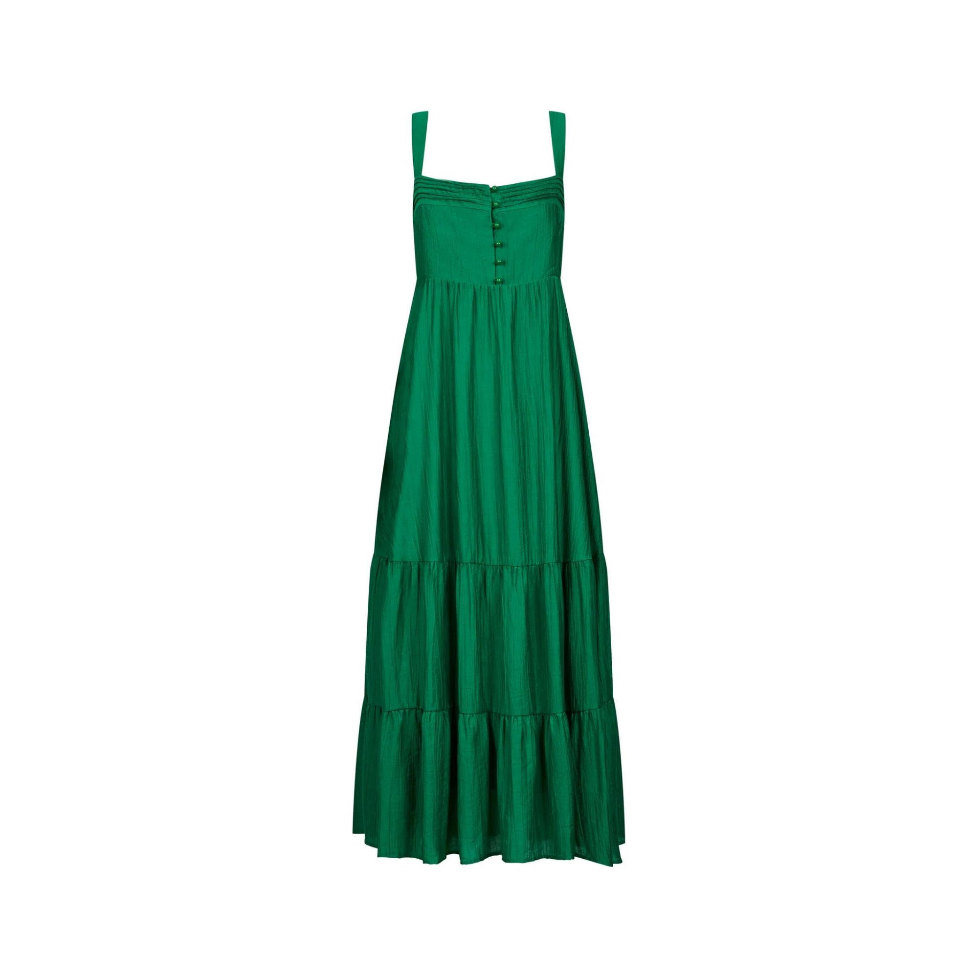 Kenya Tiered Maxi Dress - Green