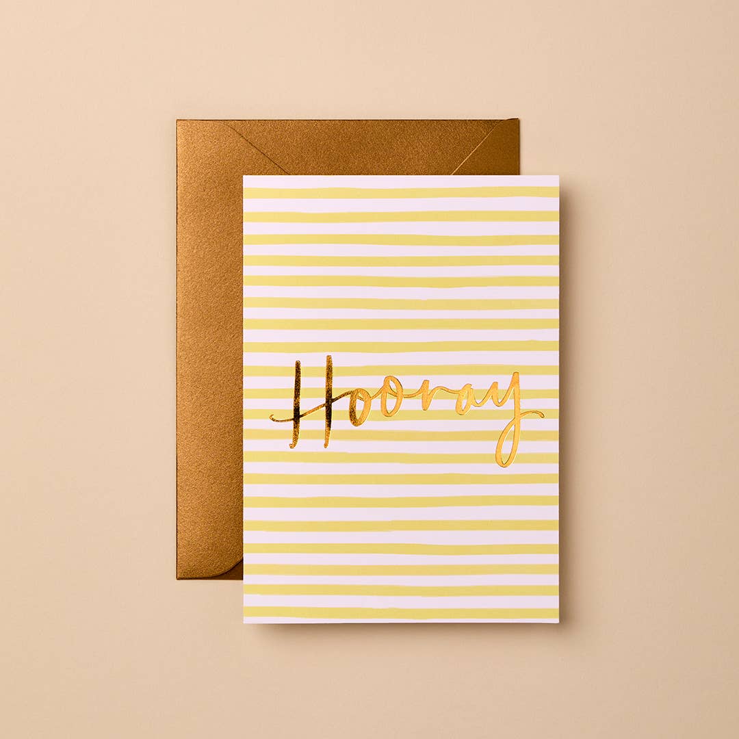 Greeting Card Hooray Stripes