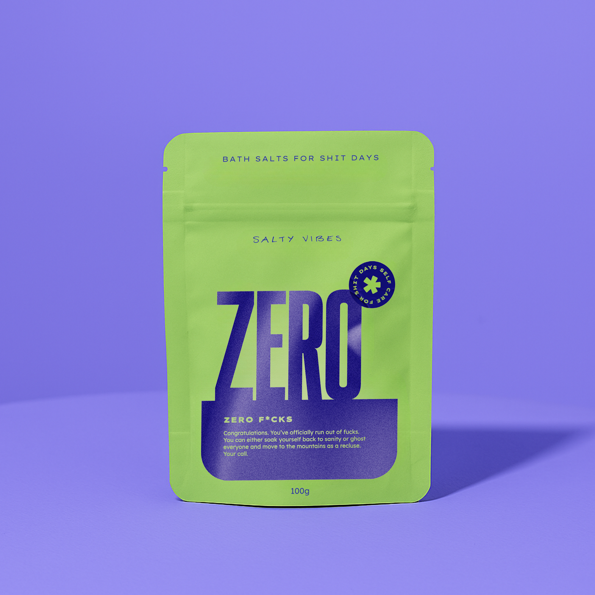 Salty Vibes Bath Salts Zero F's