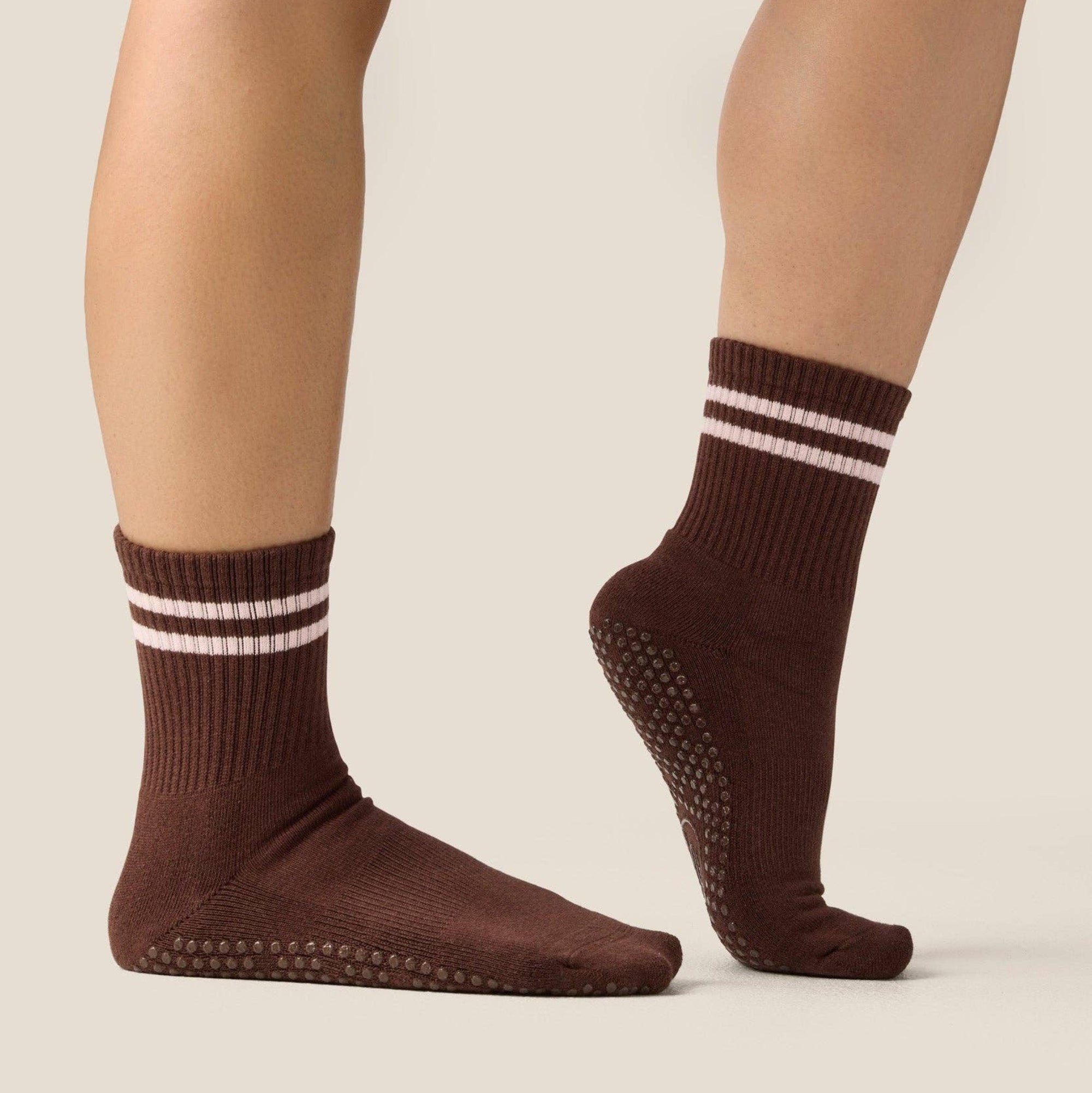 Crew Grip Socks Sporty Stripe Espresso