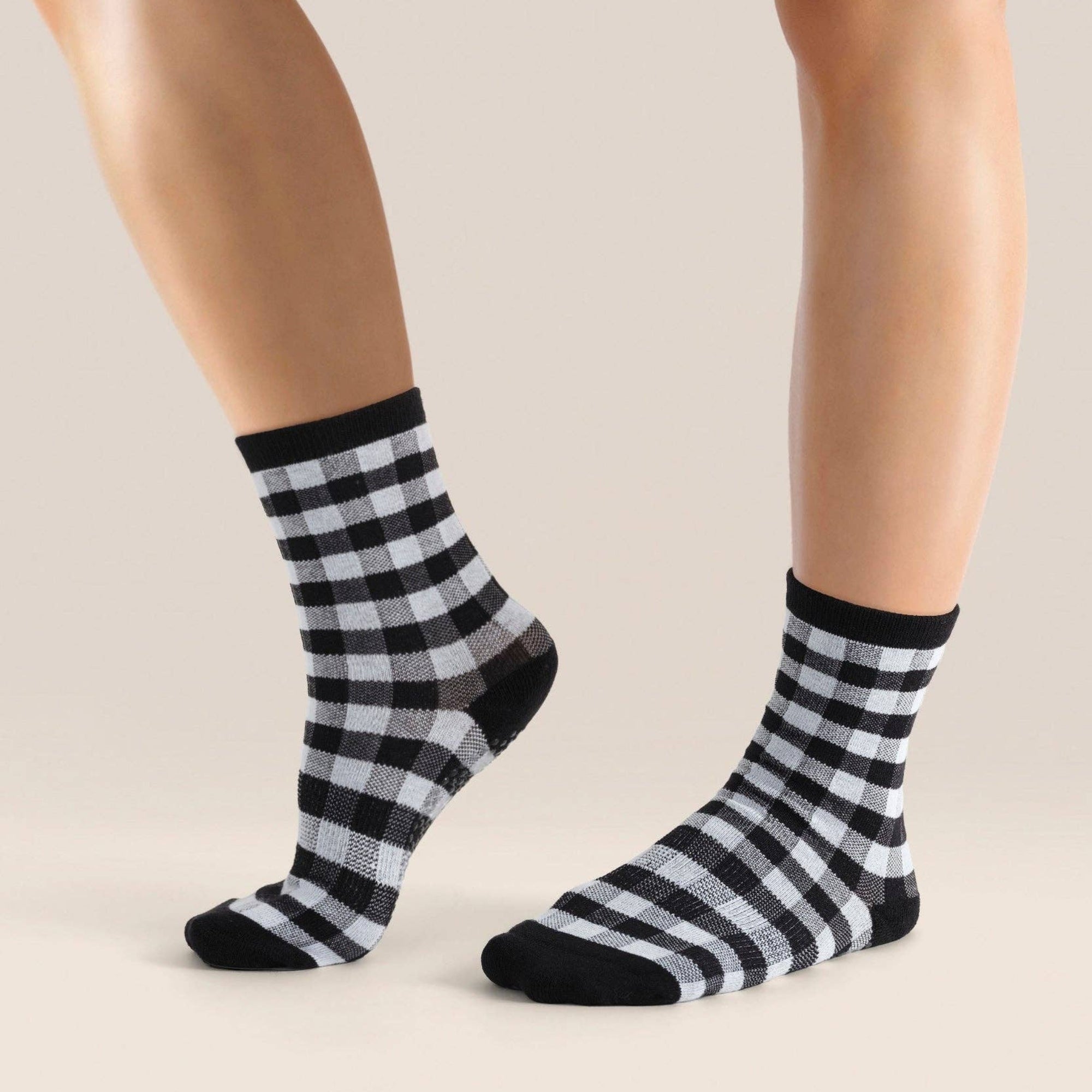 Crew Grip Socks Monochrome Gingham