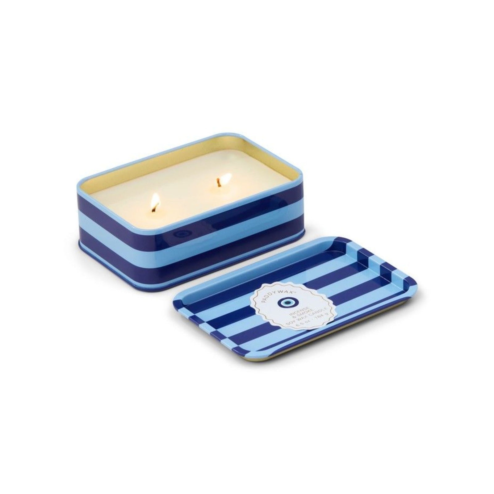 Adopo Eye Printed Tin Candle - Incense & Smoke
