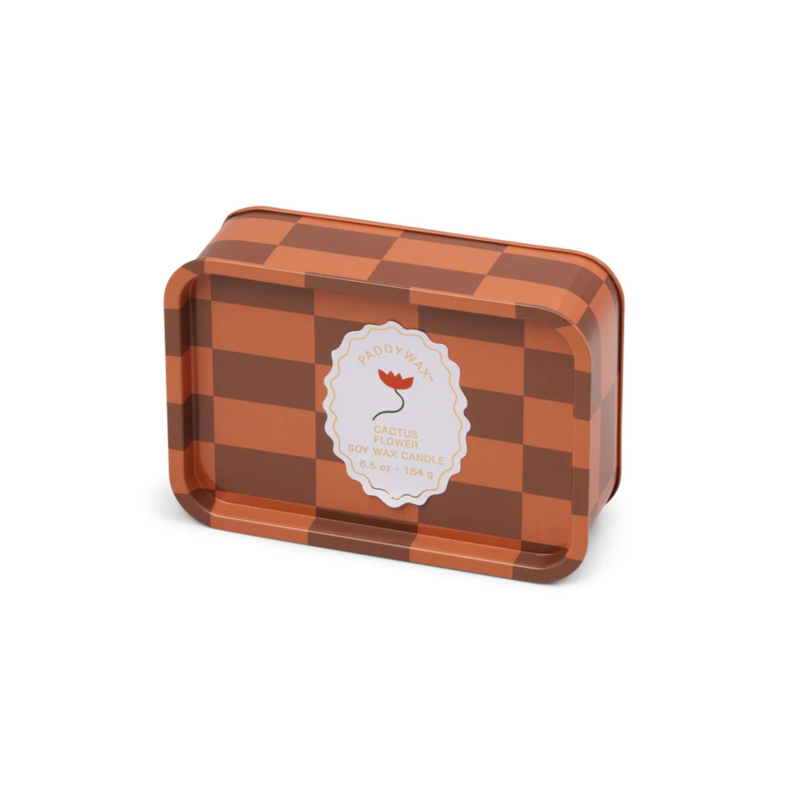 Adopo Flower Printed Tin Candle - Cactus Flower