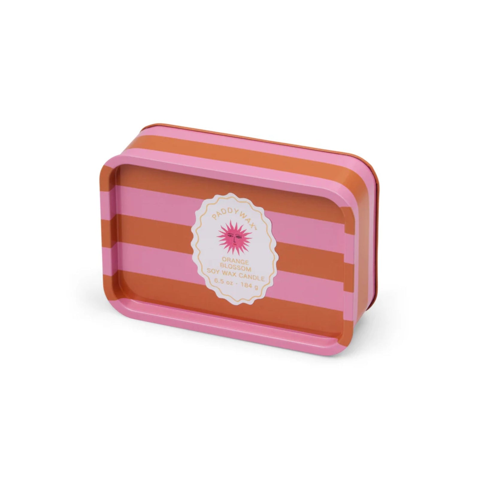 Adopo Sun Printed Tin Candle - Orange Blossom