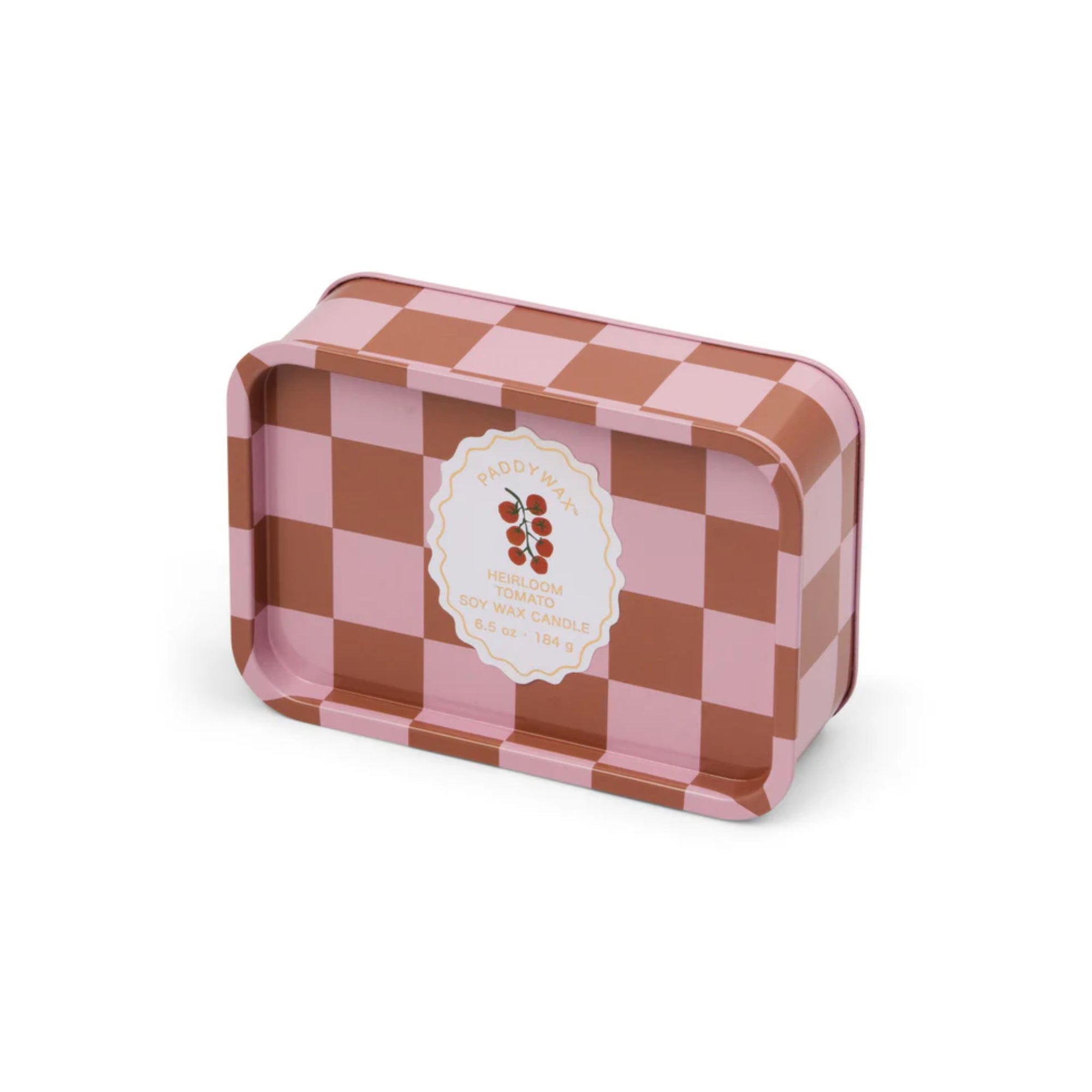 Adopo Tomato Printed Tin Candle - Heirloom Tomato