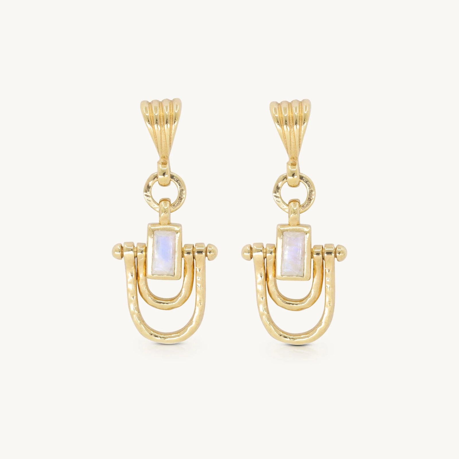 Allegra Moonstone Gold Earrings