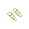 Amaretto Gold Huggie Earrings