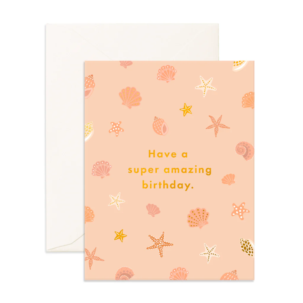 Greeting Card Amazing Birthday Shells