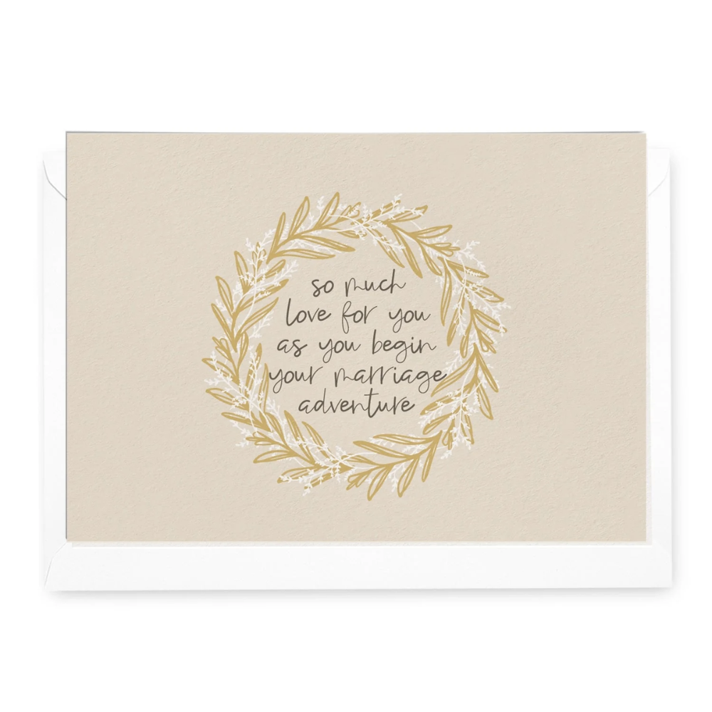 As You Begin Your Marriage Adventure Greeting Card