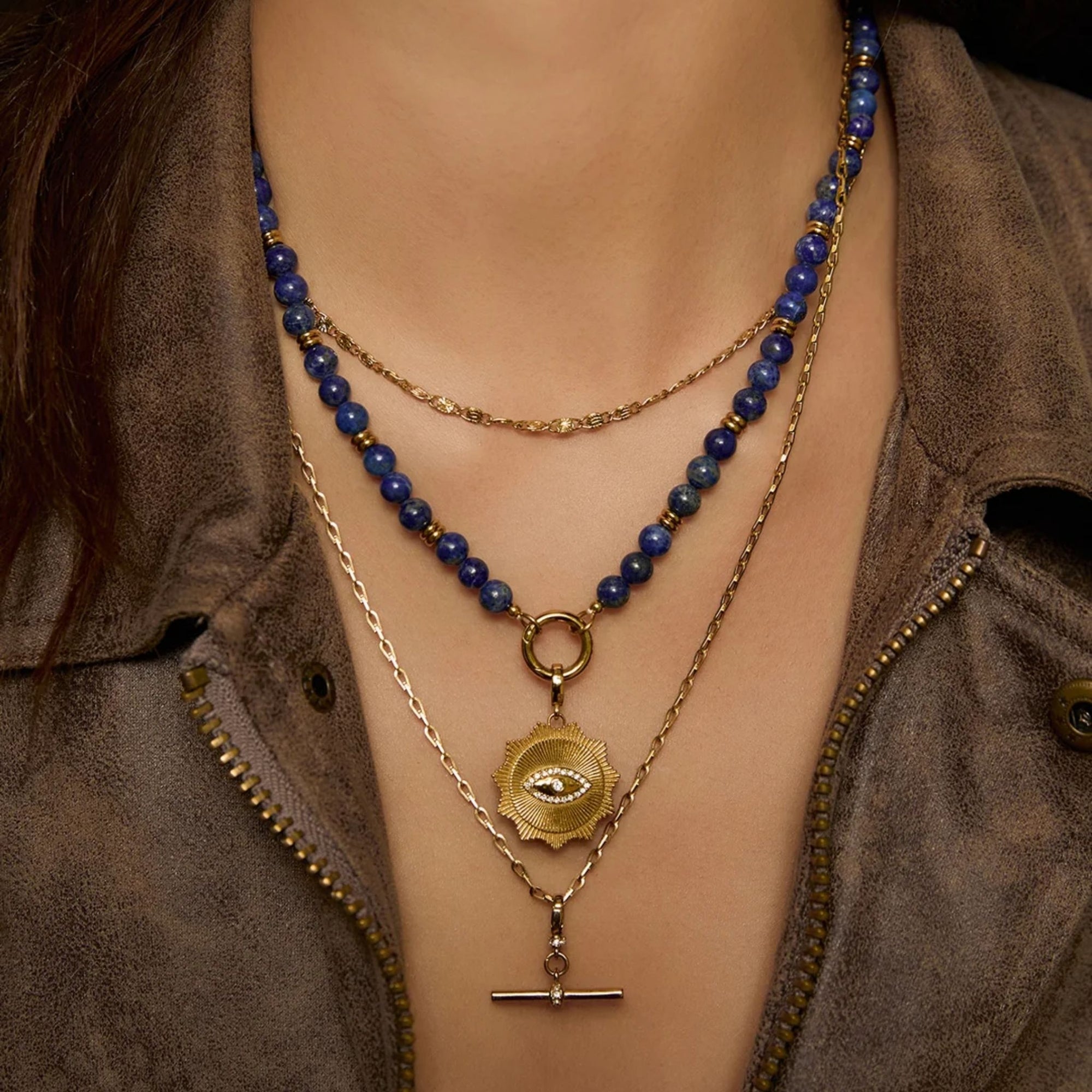 Azure Charm Necklace