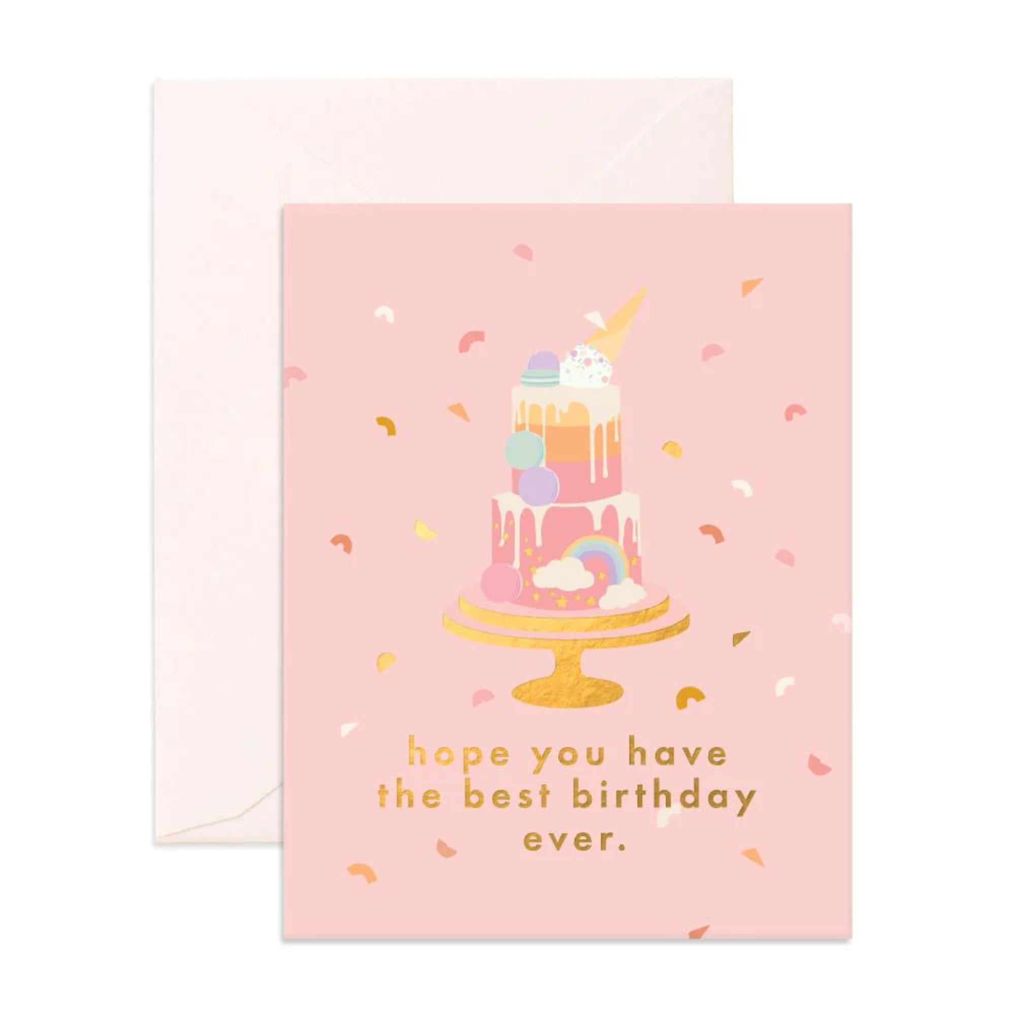 Greeting Card Best Birthday Cake