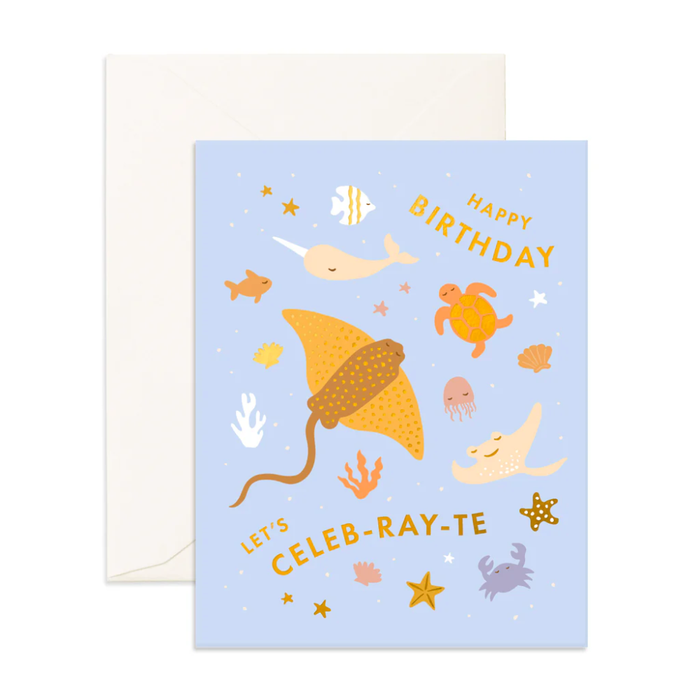 Greeting Card Birthday Ray