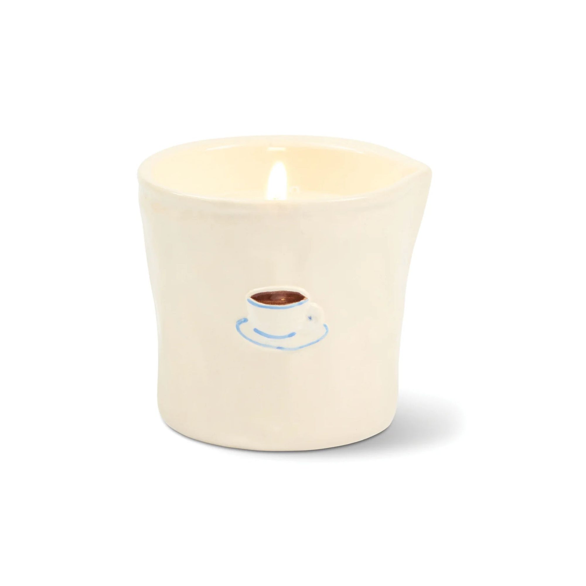 Bistro Ceramic Candle - Cappuccino