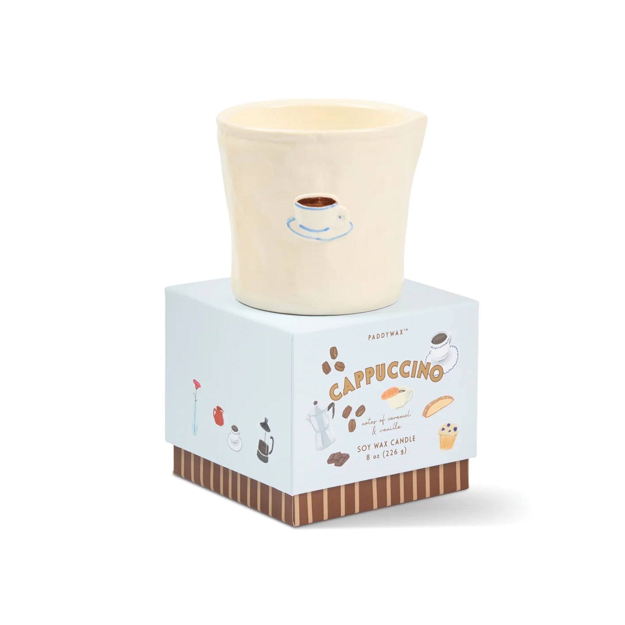Bistro Ceramic Candle - Cappuccino